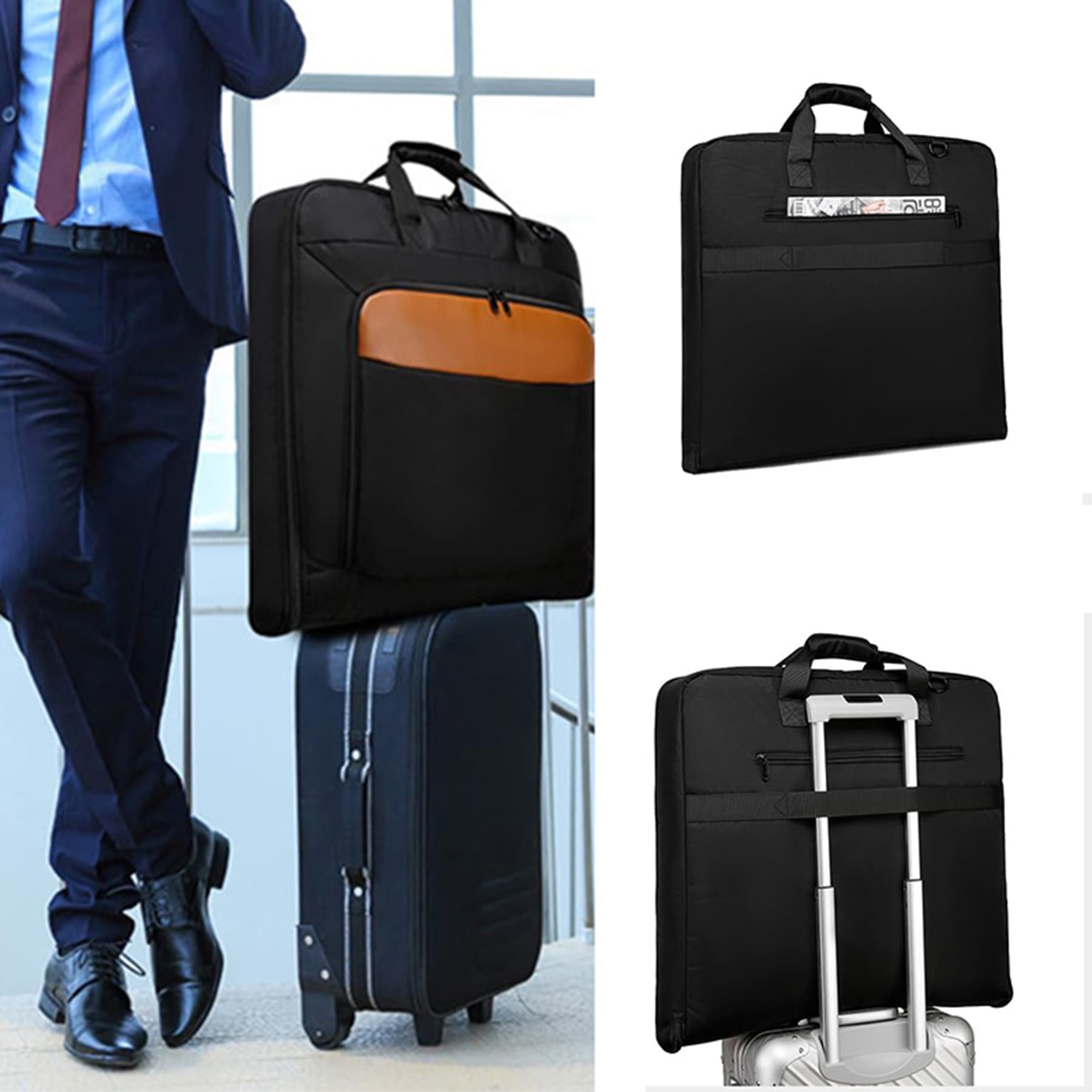 Business Travel 2 in 1 Hanging Luggage for Large Garment Bag