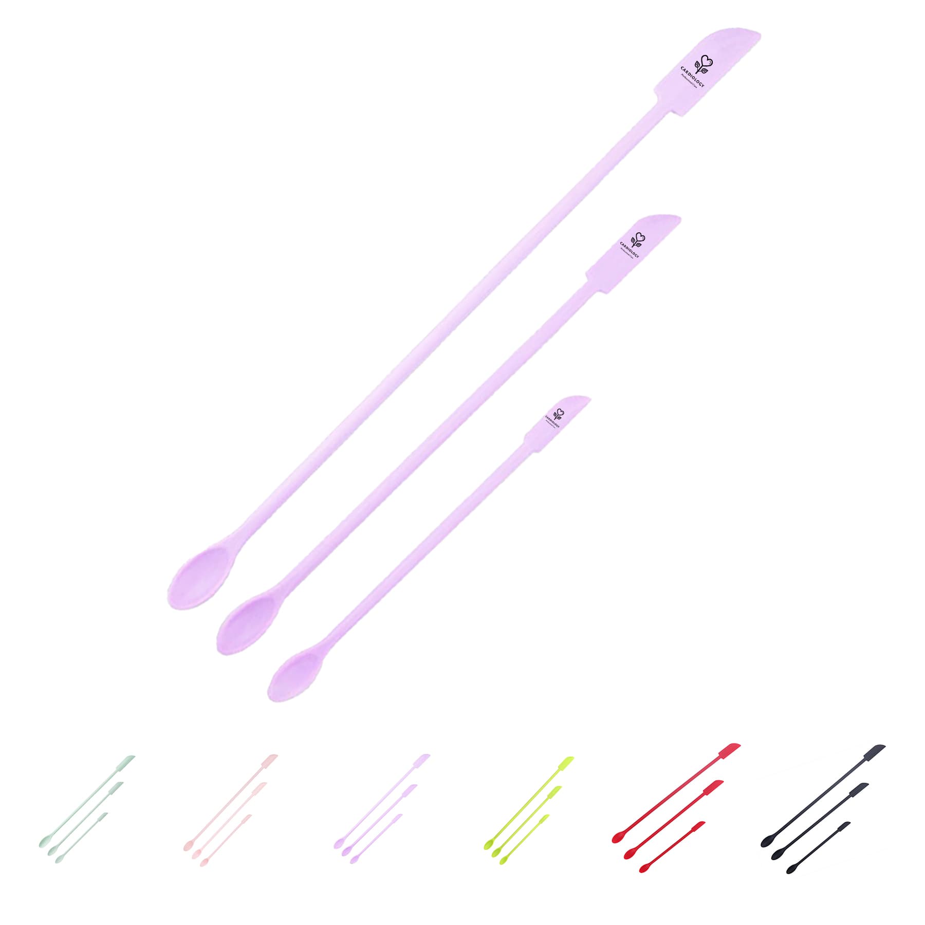 Mini Spatula Silicone Bottle Scraper Set
