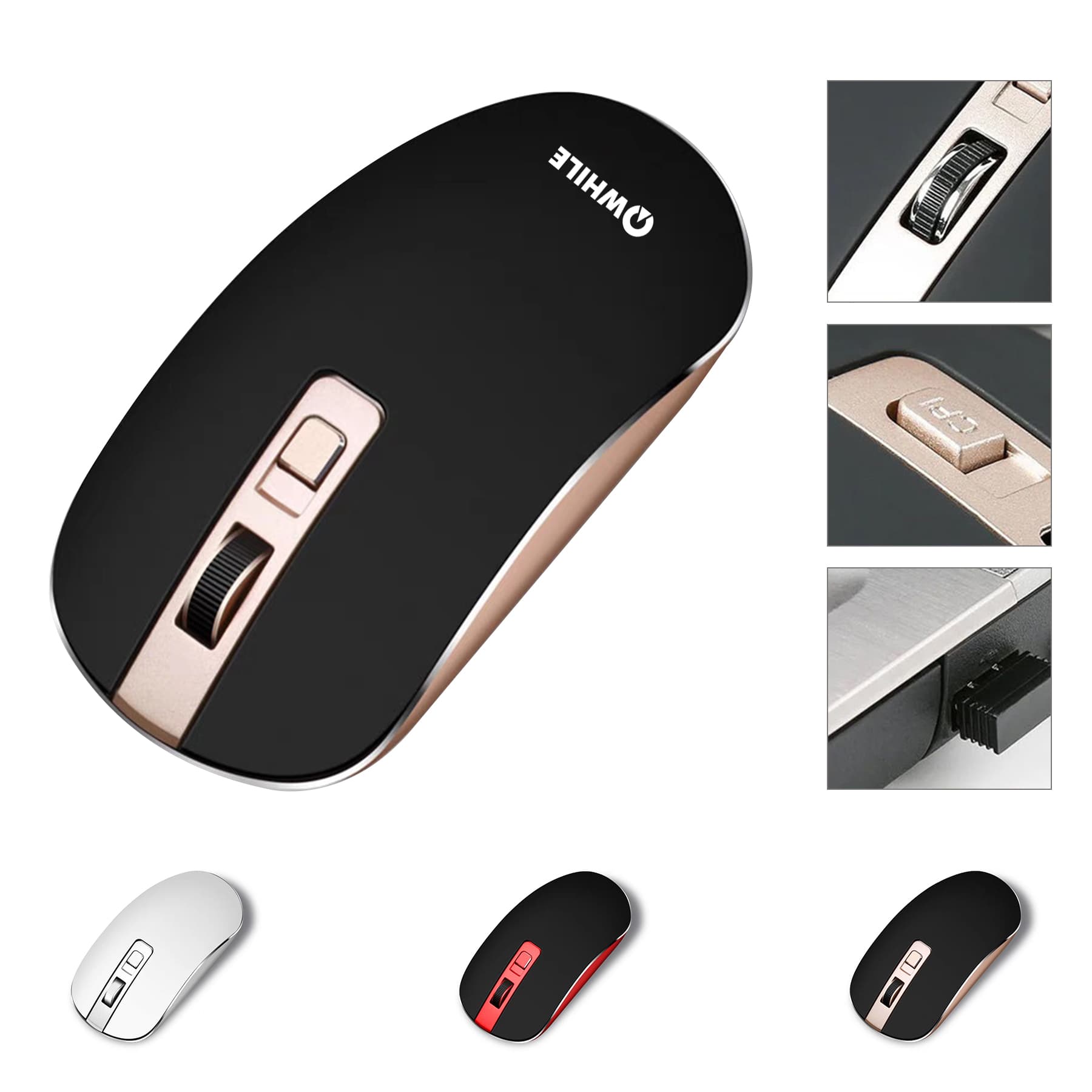 2.4G Slim Portable Wireless Mouse