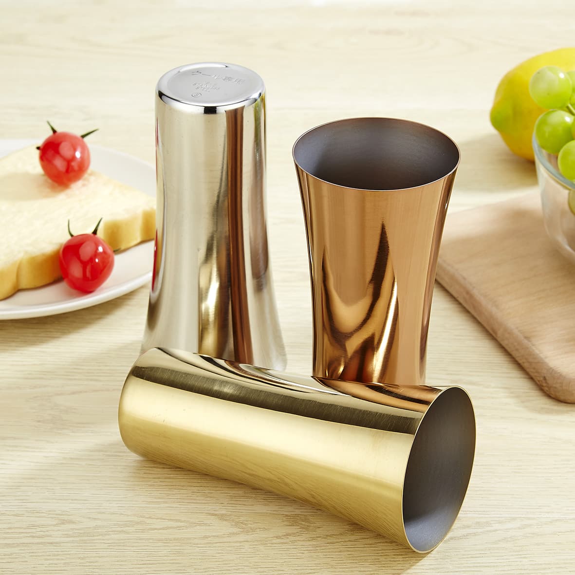 Elegant Vase Stainless Steel Decorative Water Cup
