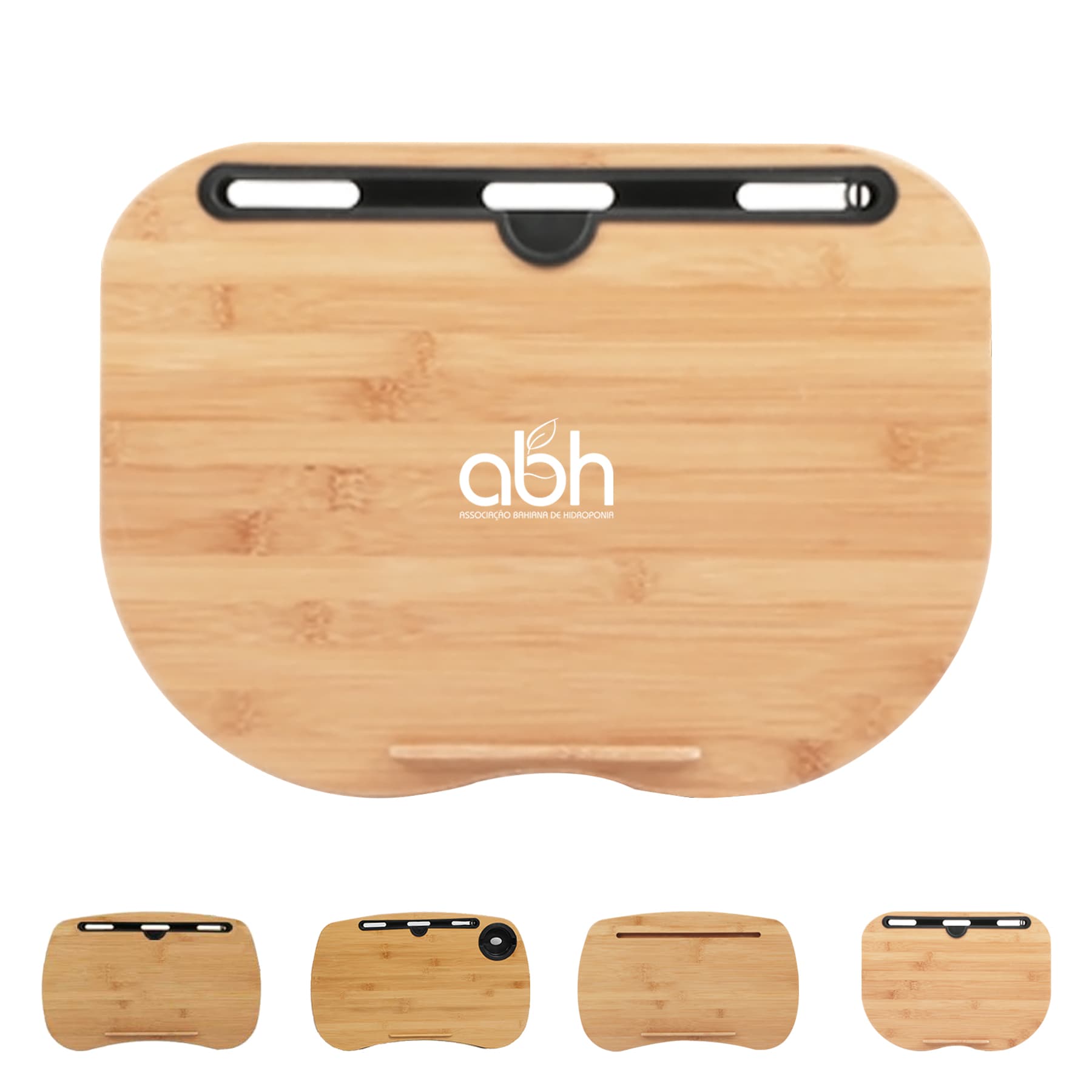 Bamboo Platform Portable Lap Desk with Pillow Cushion