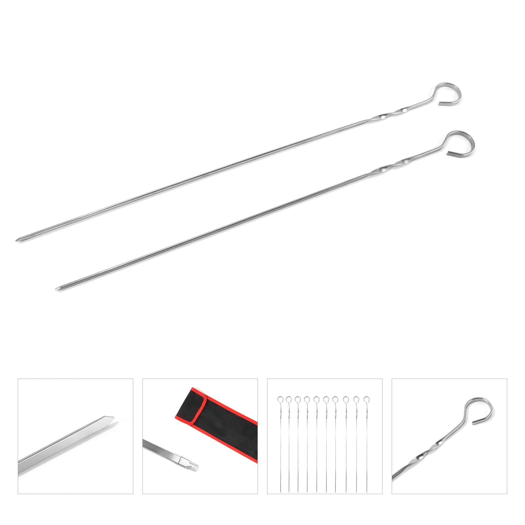 Reusable Grilling Skewers Set