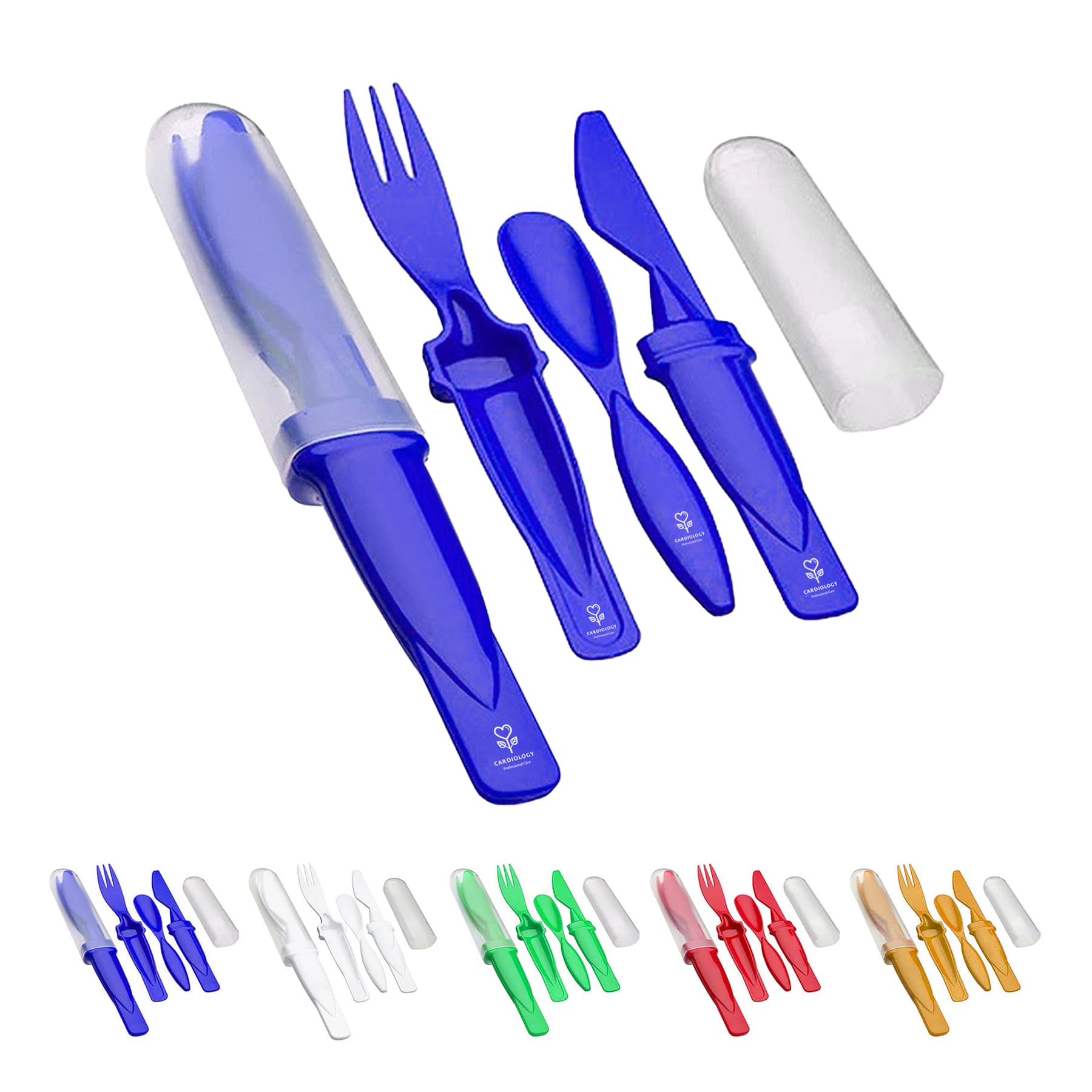 Stackable Plastic 3-Piece Cutlery Set