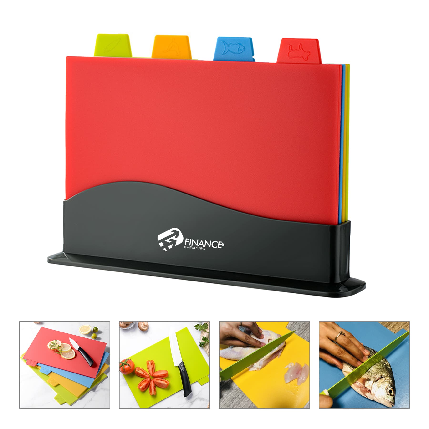 Color-Coded Cutting Boards Set