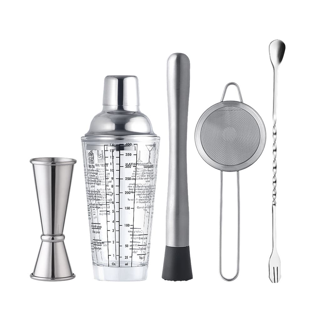 Cocktail Mixer Five-Piece Kit