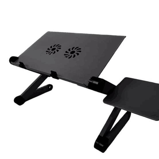 Adjustable Laptop Stand with Cooling Fan And Mouse Pad