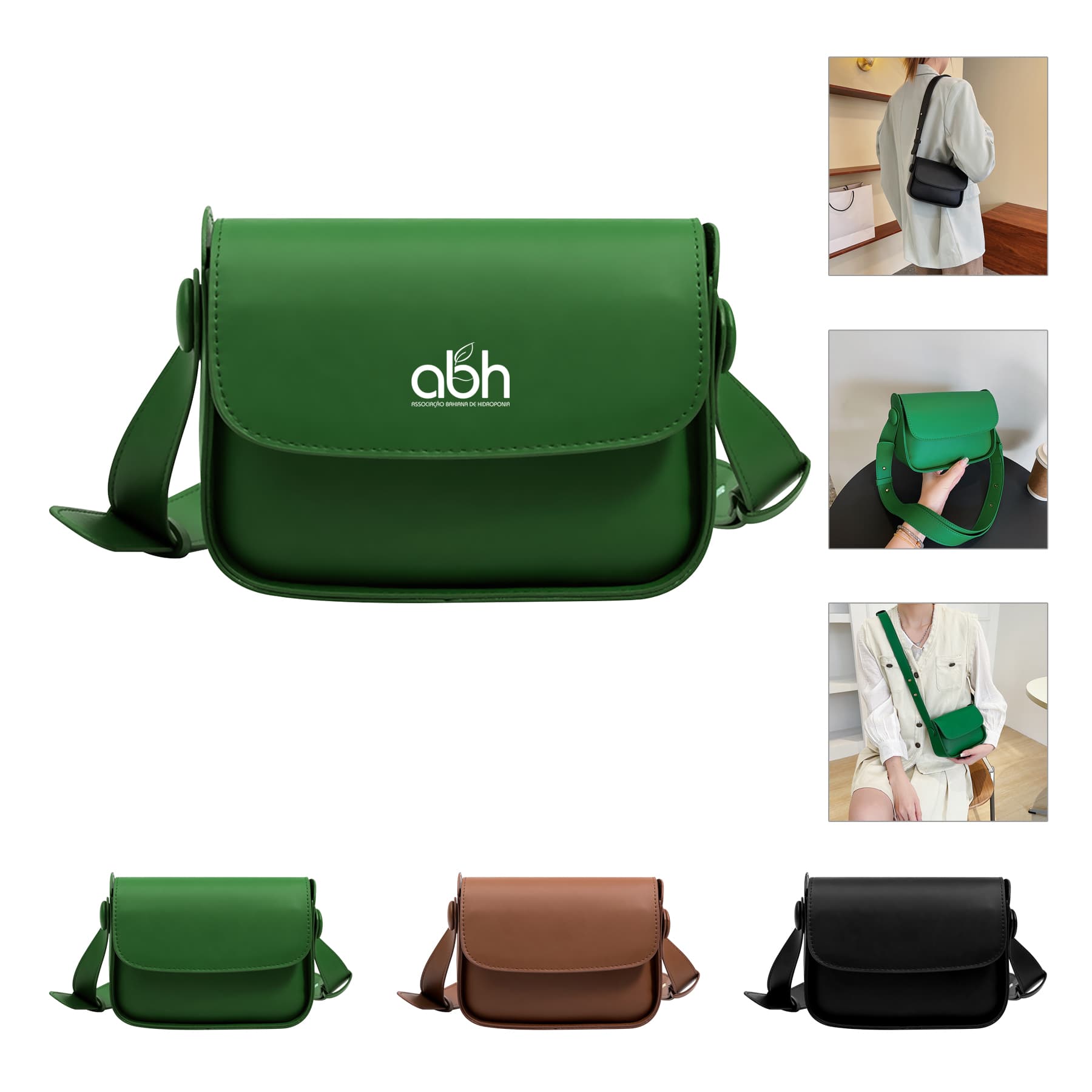 Cute Pu Bag With Wide Shoulder Strap