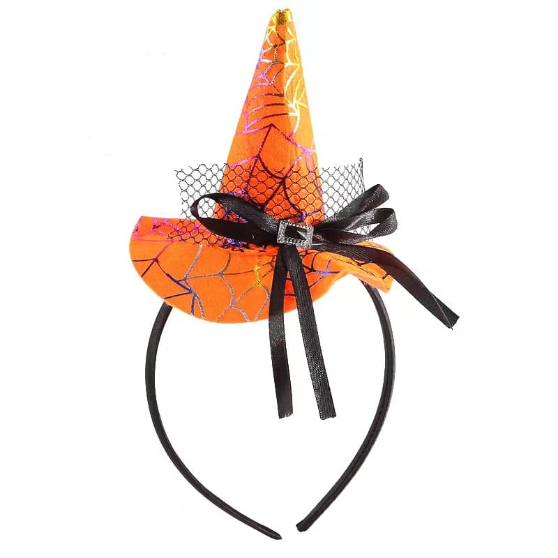 Halloween Witch Feather Hat Headband