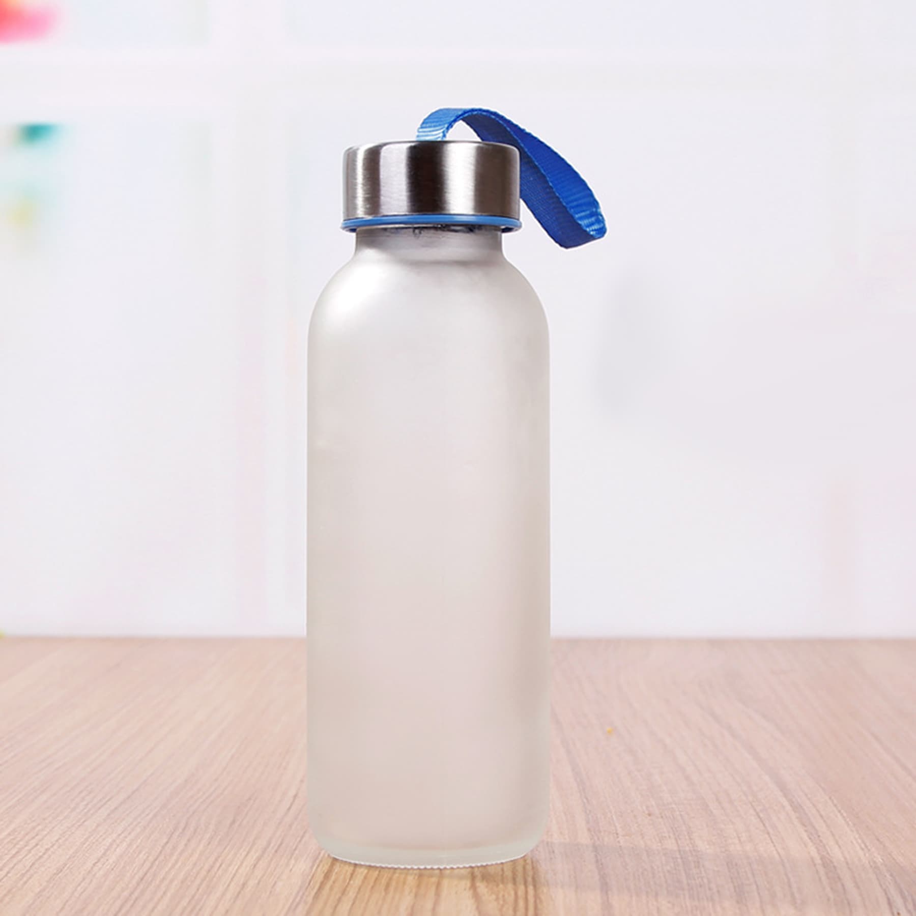 300 ml Glass Drinking Water Bottle With Printing