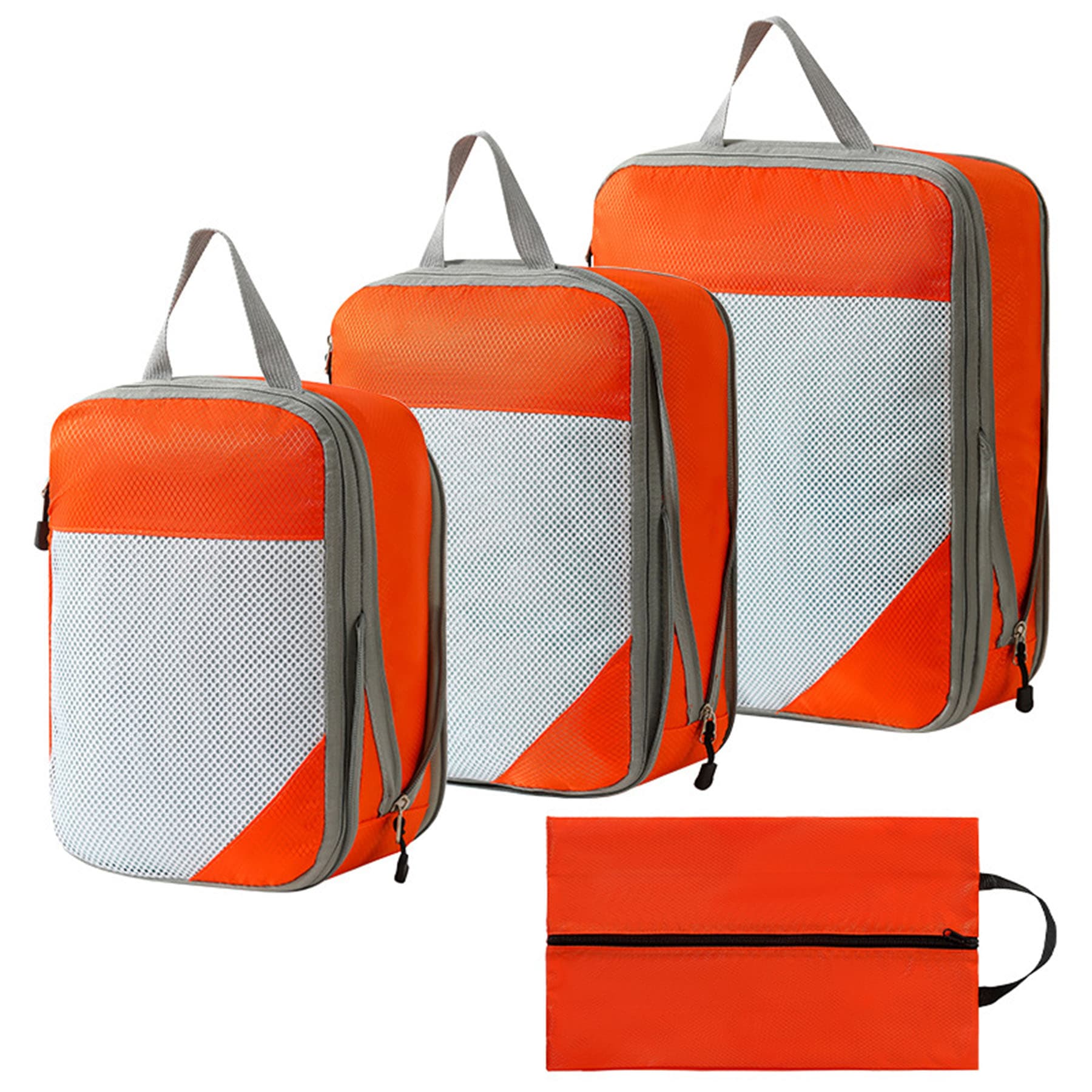 4-Piece Travel Compression Packing Cubes Set