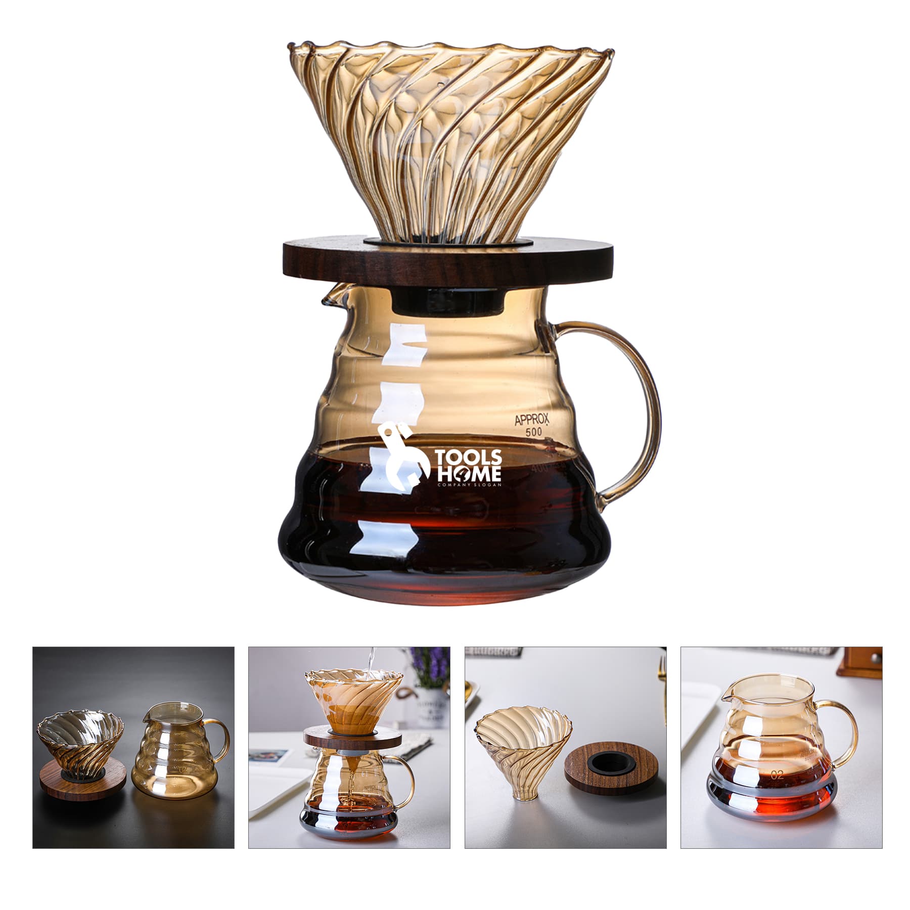 20 oz champagne cloud coffee filter pot