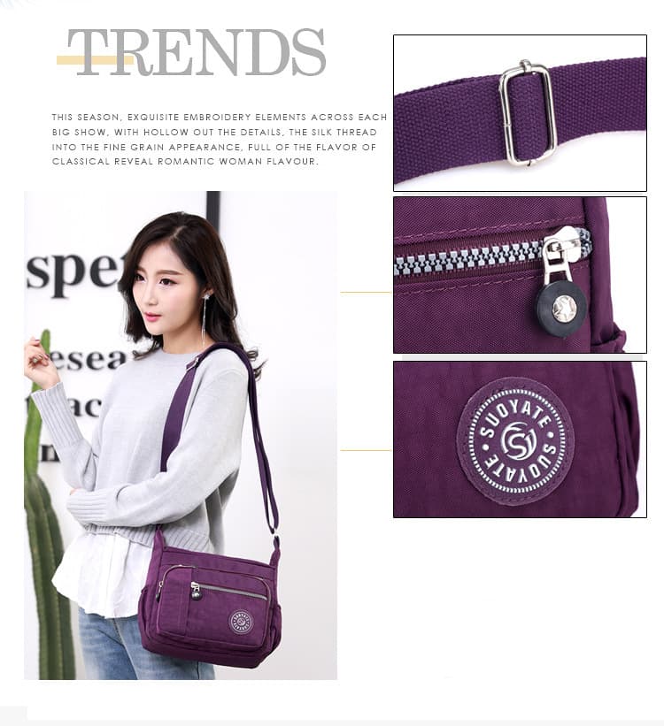 Women’s Leisure, Water Repellent Finish Nylon Smalal Bag