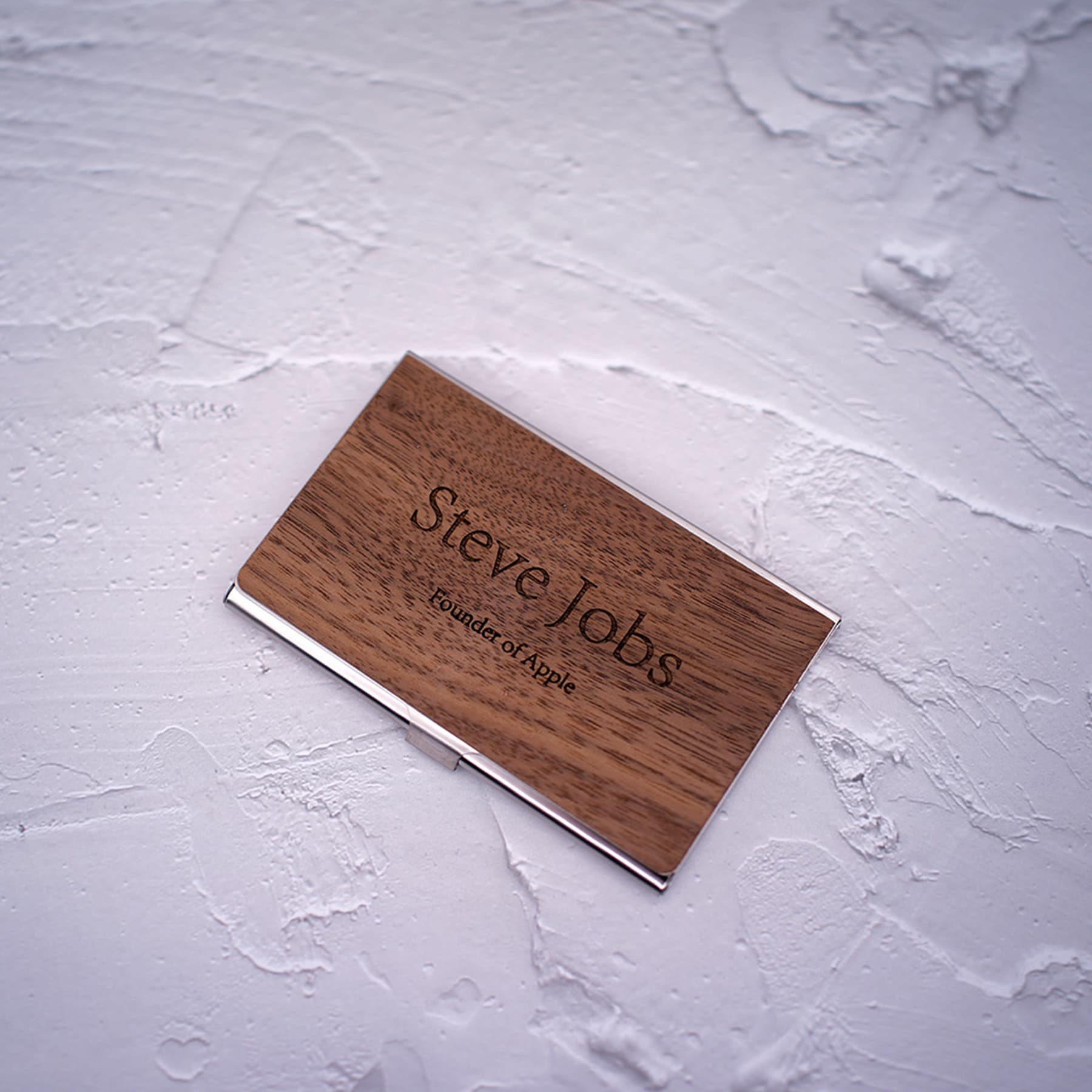 Customized Wooden bussiness card holder