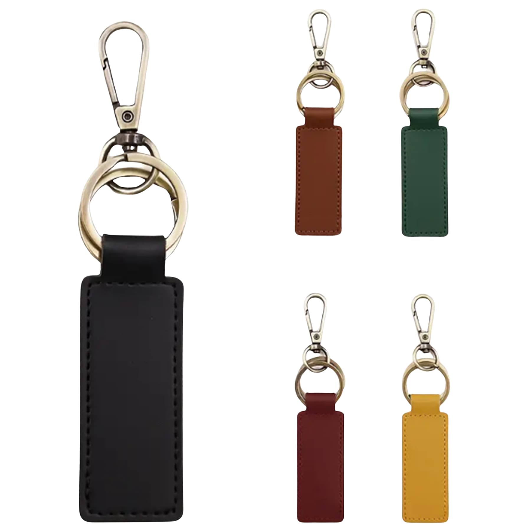 PU keychain vintage tag keyring car pendant