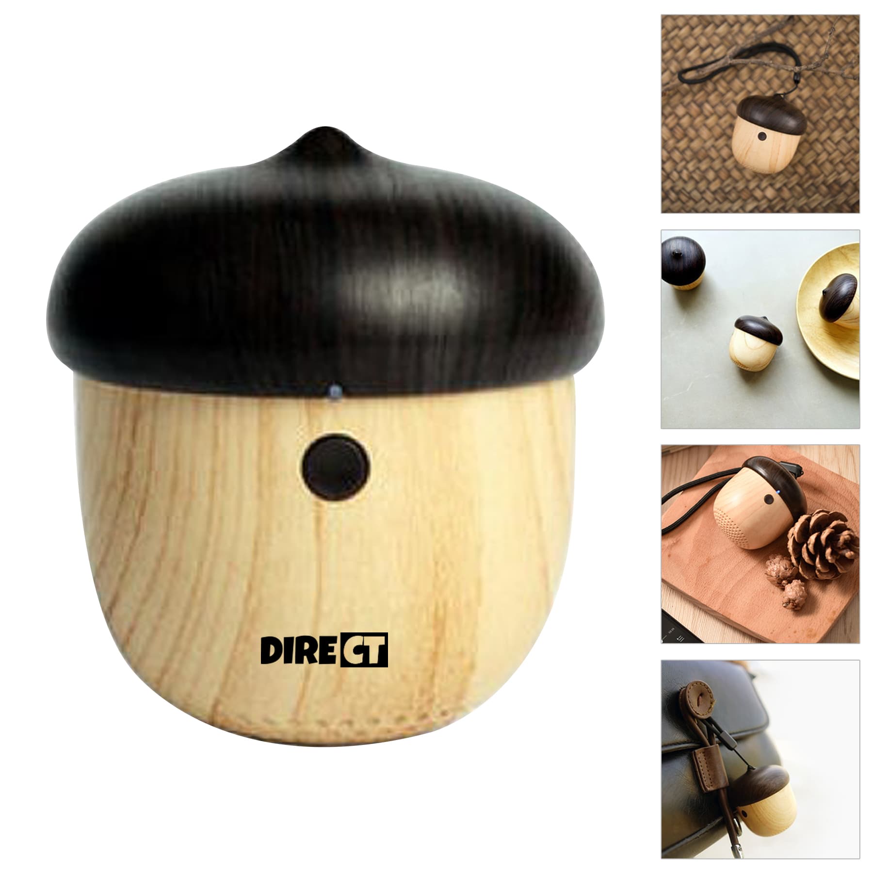 Nuts Mini Bluetooth Speaker With Wood Graining Design