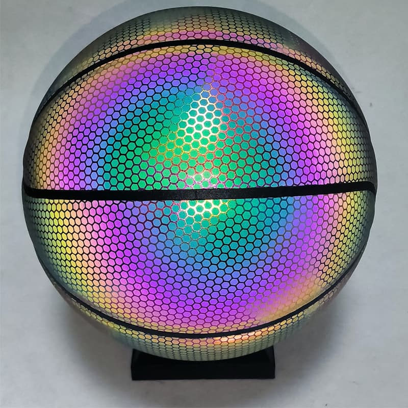 Reflective Glowing Holographic Luminous Basketball