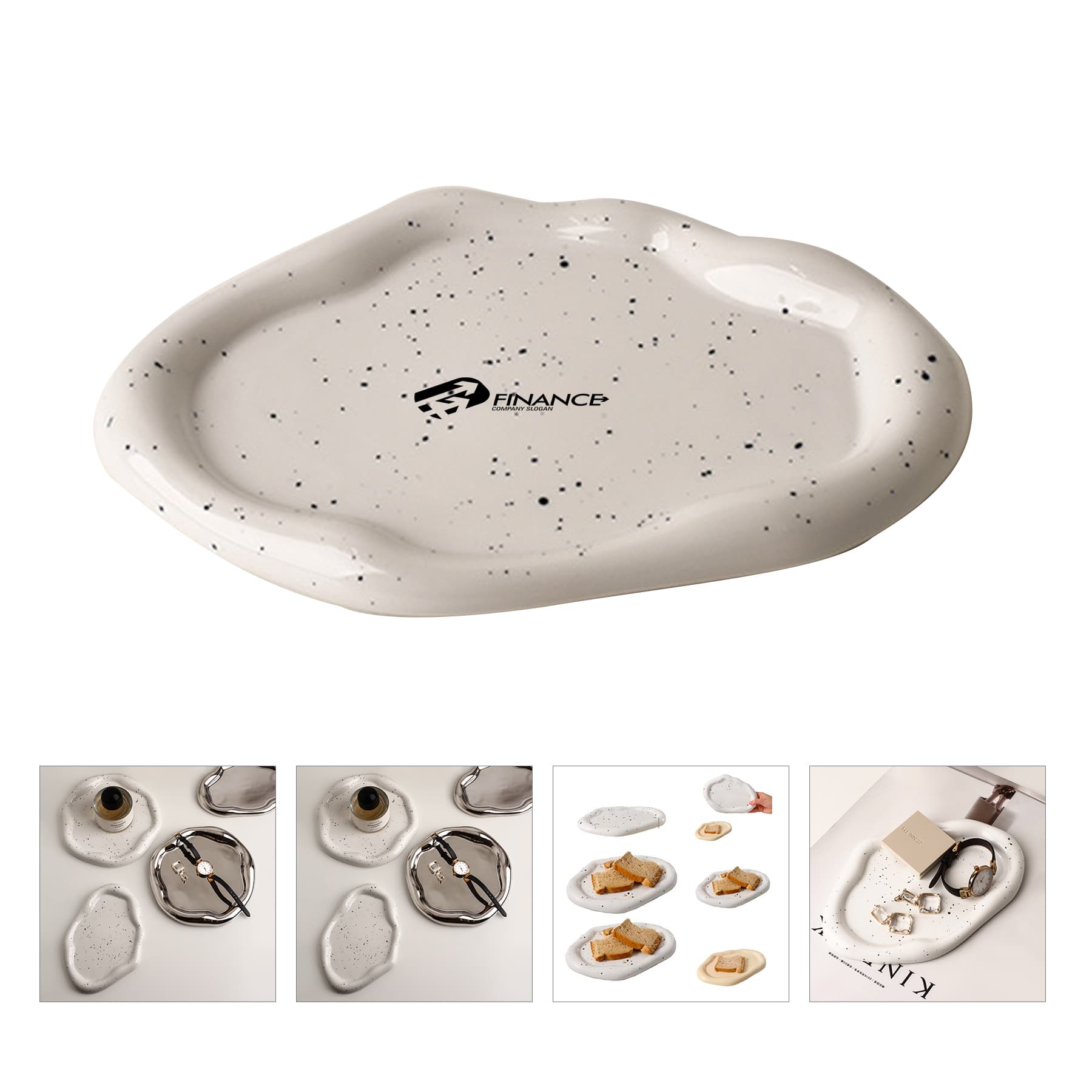 Custom Ceramic Cake Dessert & Fruit Dish Plate