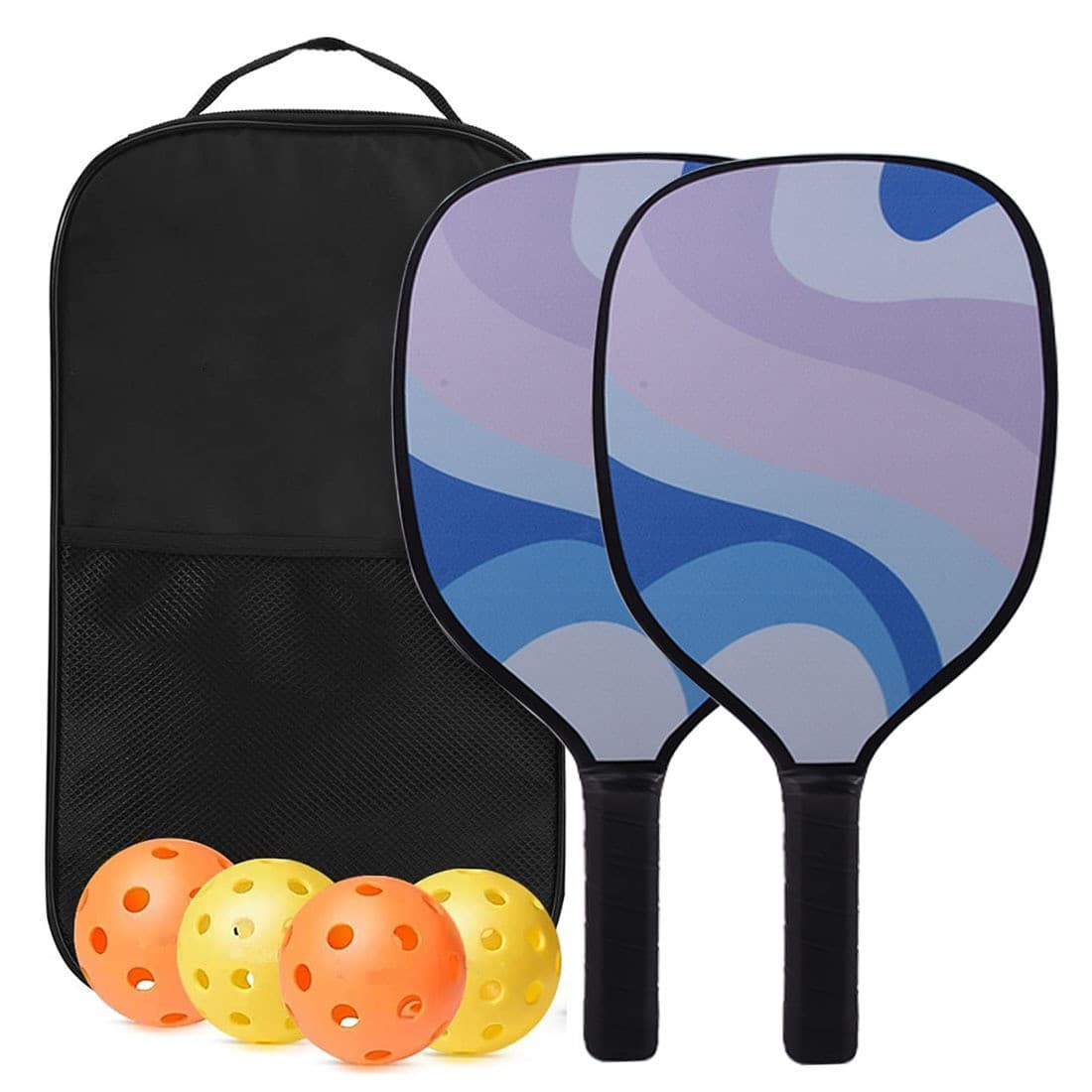 Wood Pickleball Paddles Set of 2