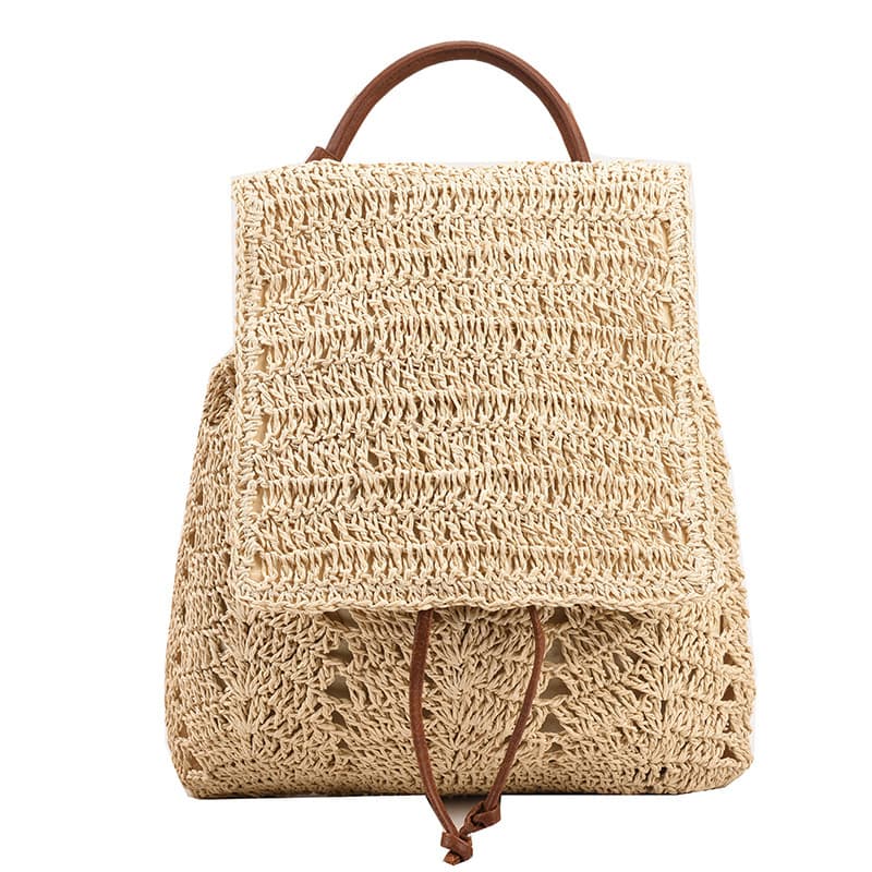 Jute Stylish woven beach backpack
