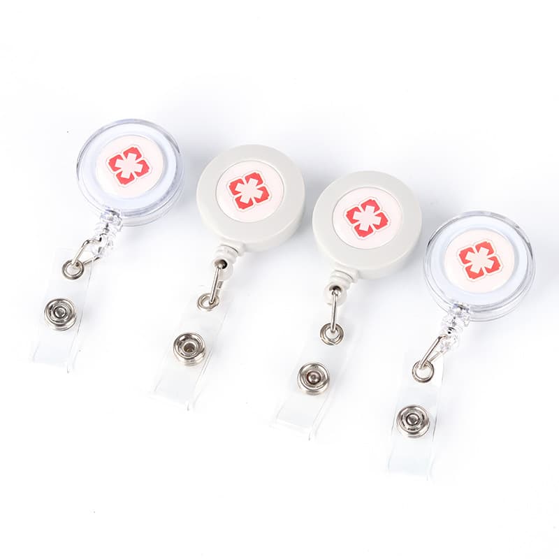 Cute Hospital Plastic ID Badge Reel Card Holder