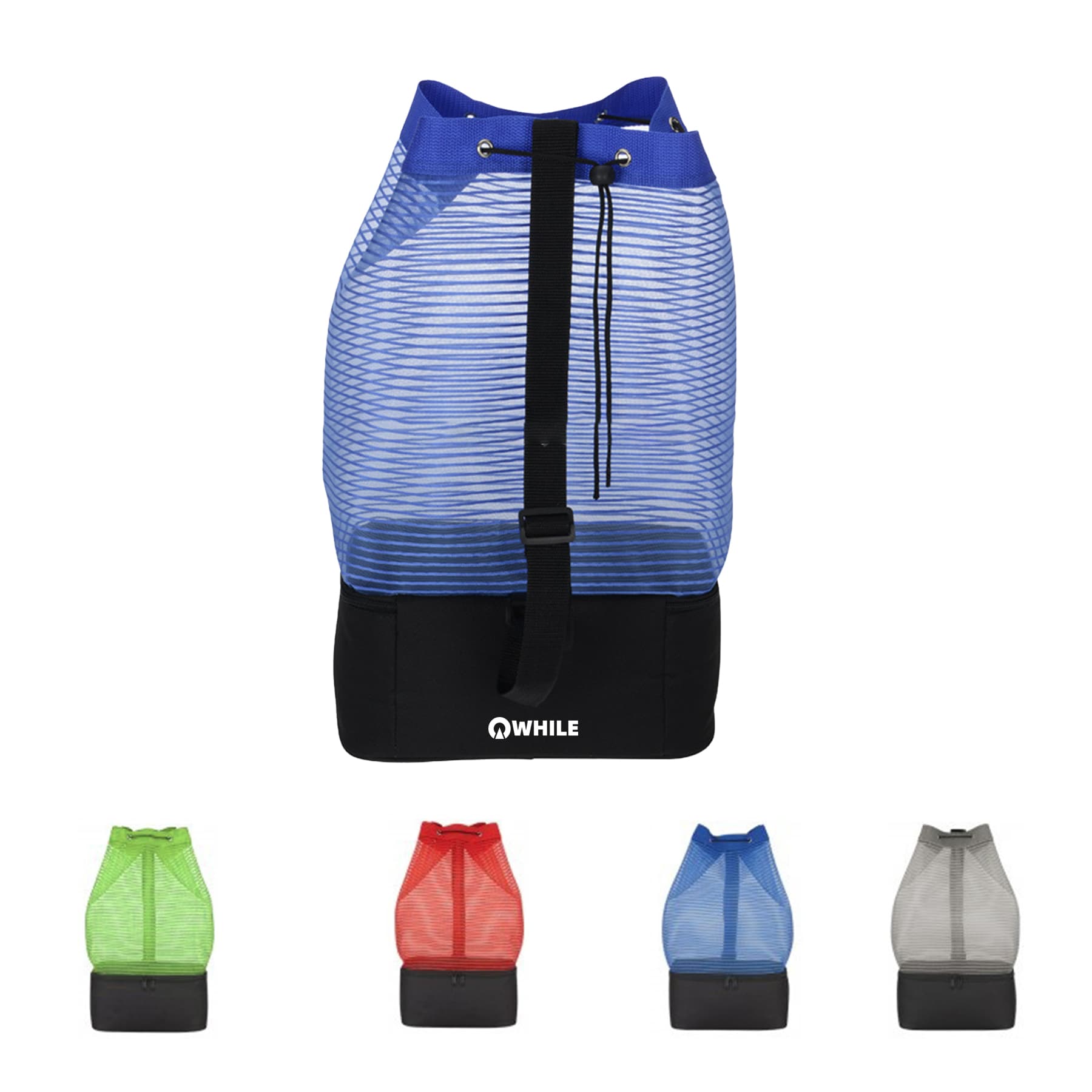 Sheer Mesh Pinstripe Sling With Cooler