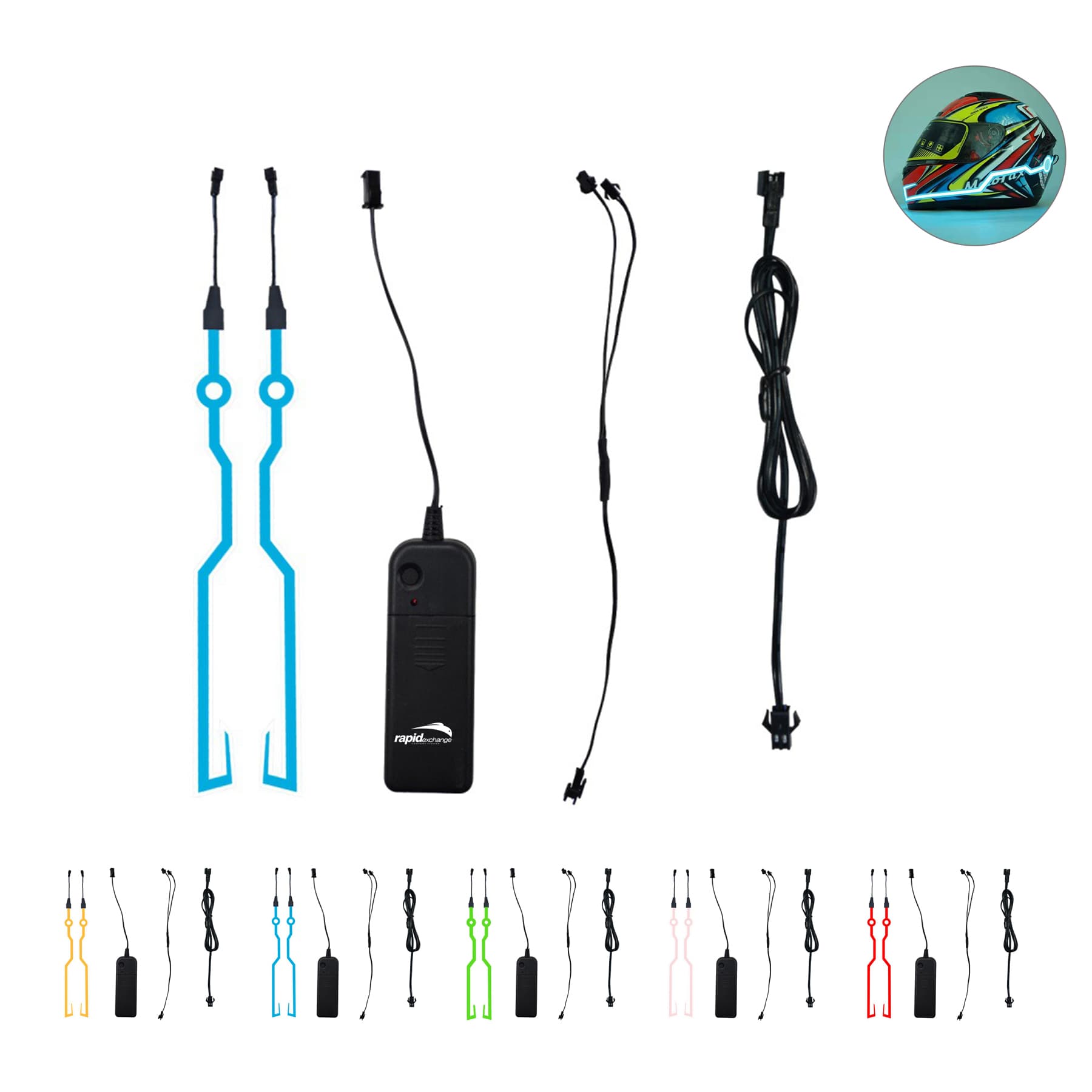 EL Motorcycle Helmet Cold Light Lamp Tablets