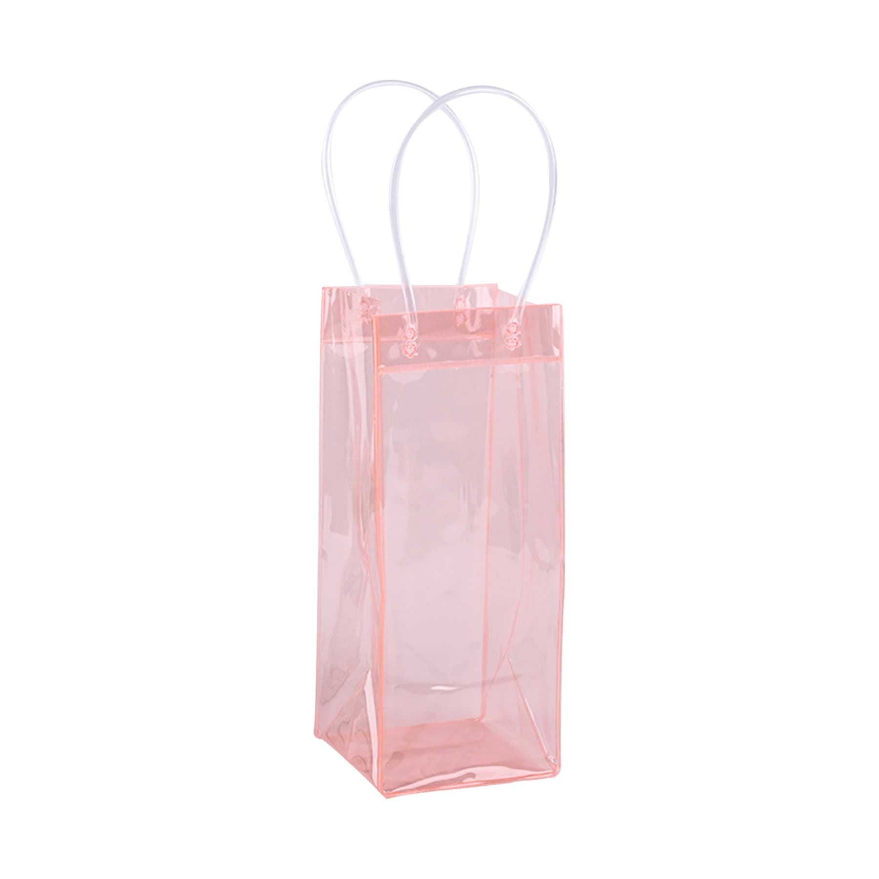 Pvc Portable Clear Wine Ice Tote Bag