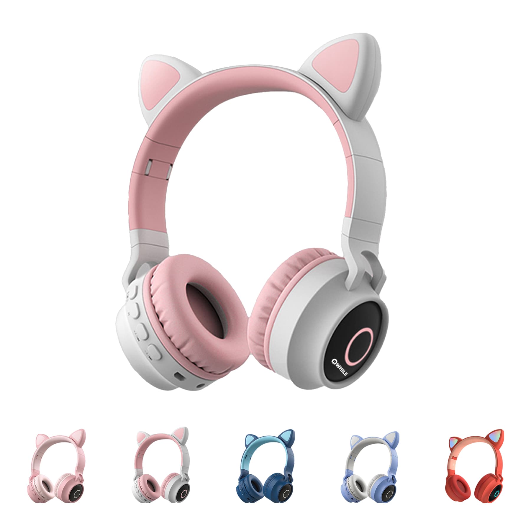 Led Illuminated Cat Ear Wireless Bluetooth Headphones
