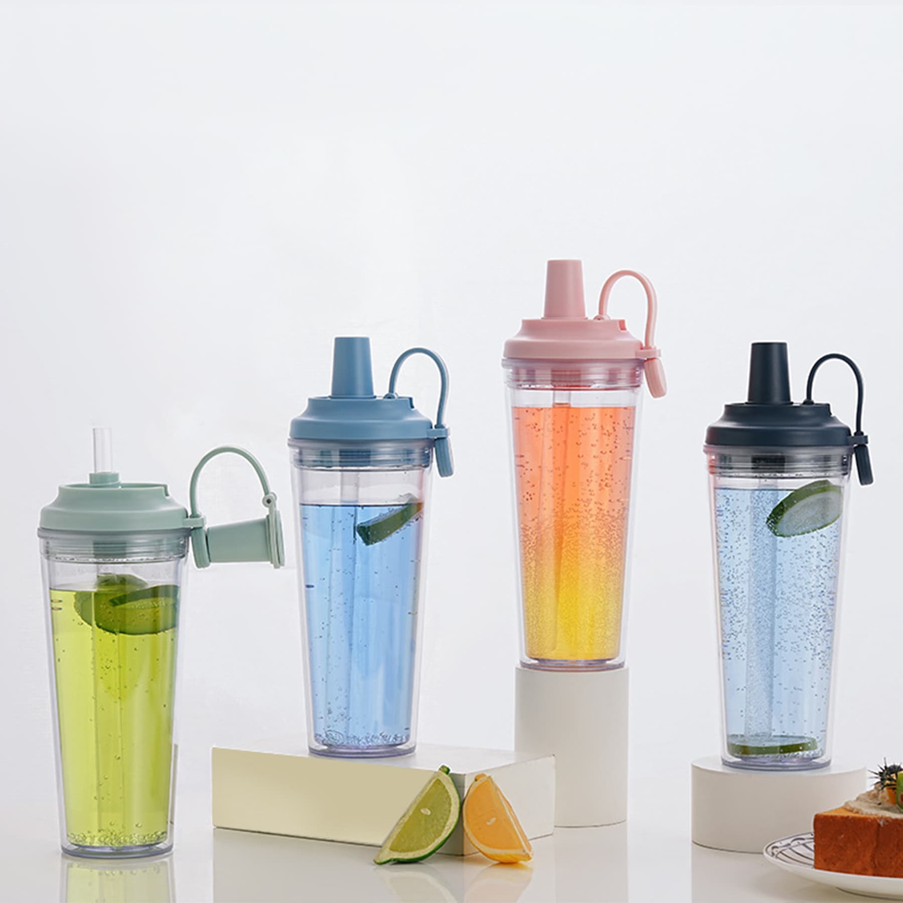 710ml Portable Magnetic Handle Milk Tea Cup