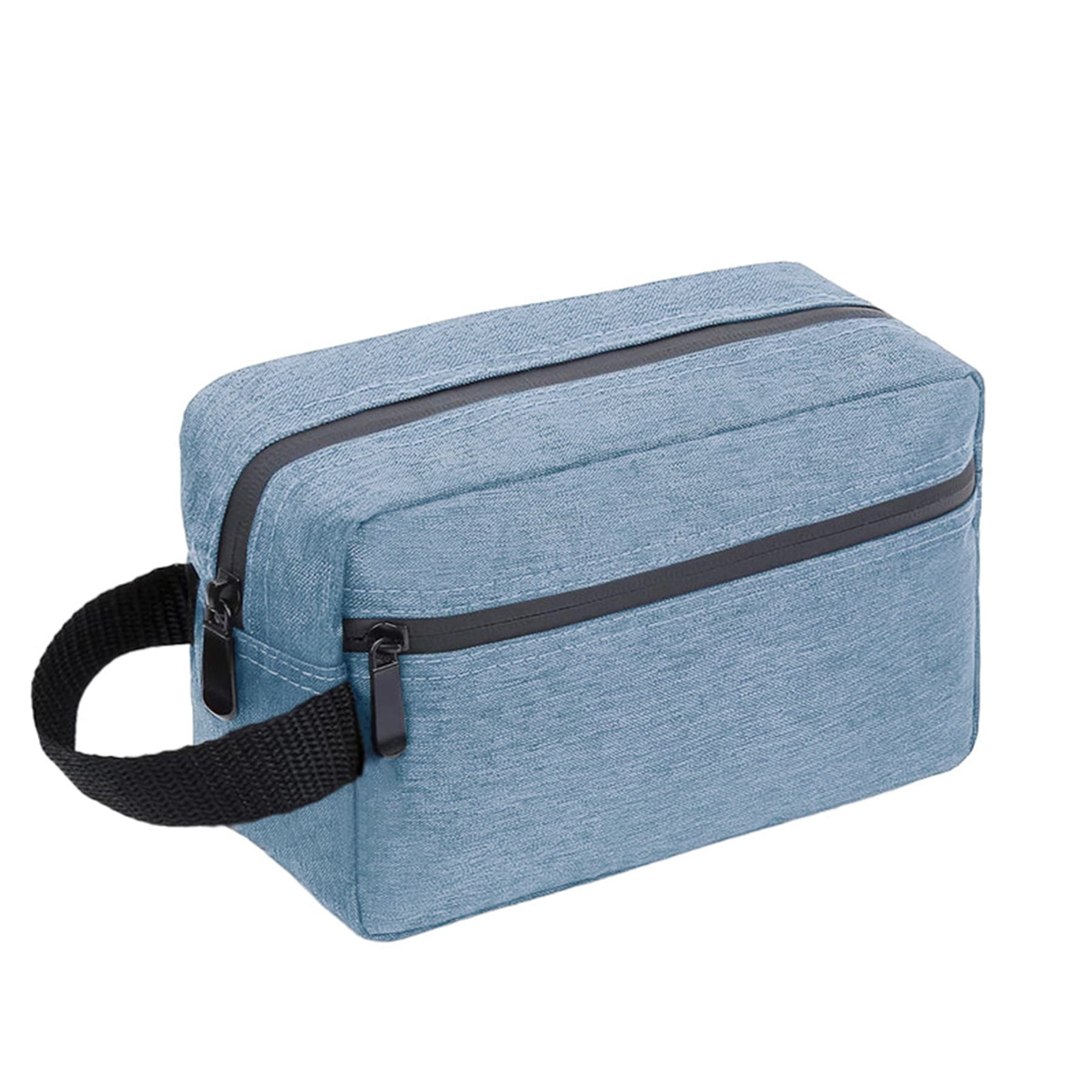 Travel Toiletry Bag for Women Men Hanging Cosmetic Accessories (Black)