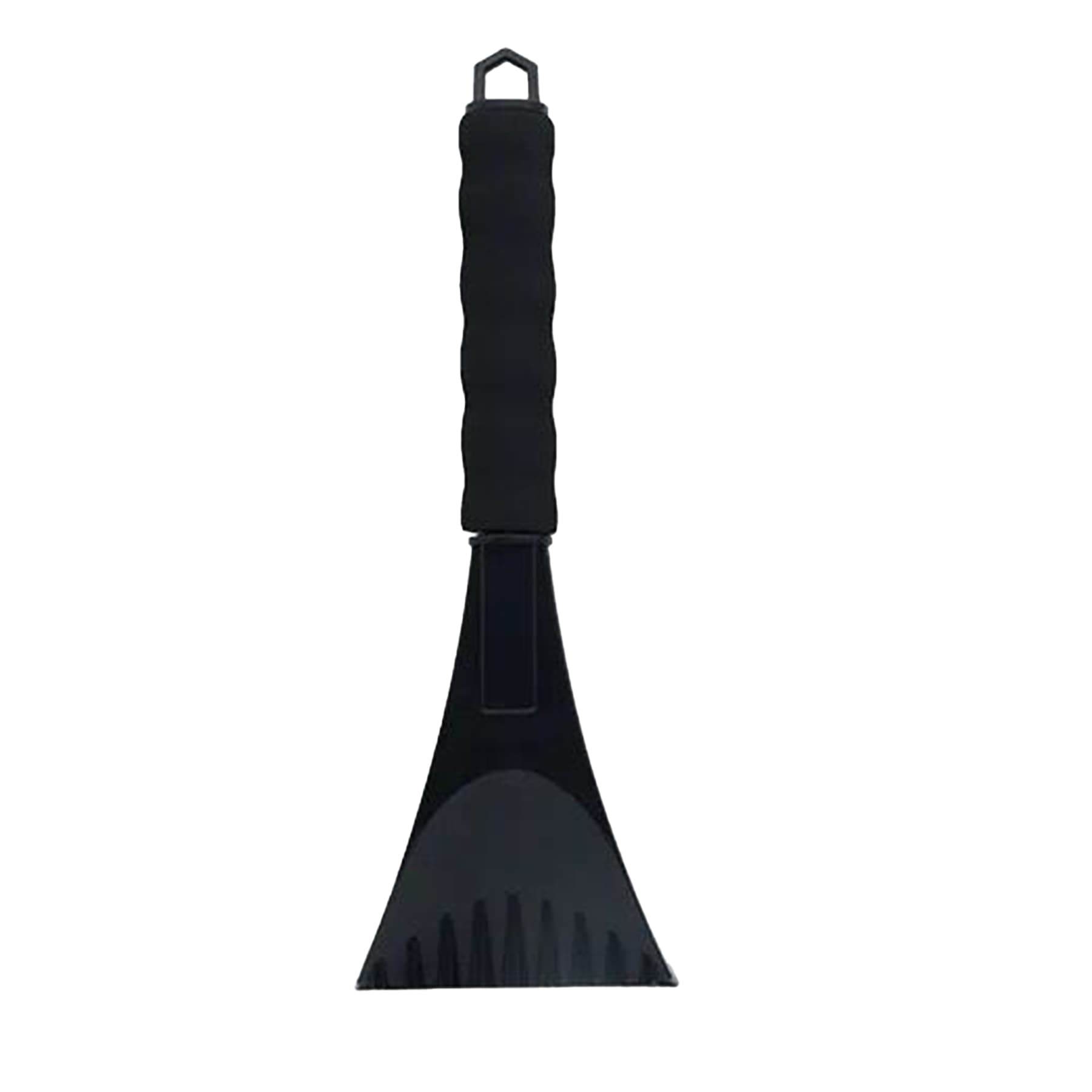 snow scraper with deicing shovel
