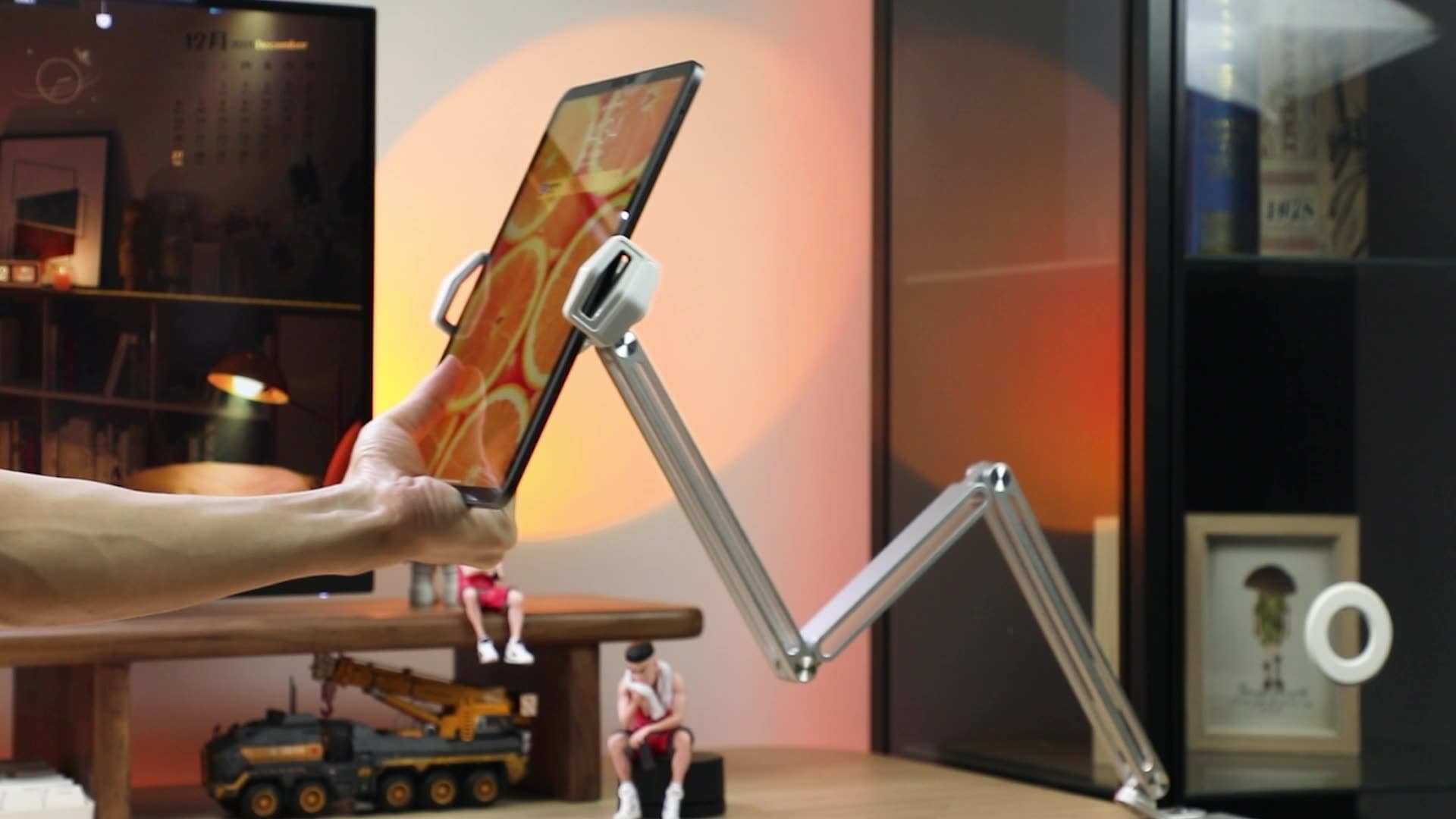 2in1 Tablet Holder for Desk Bed Cabinet