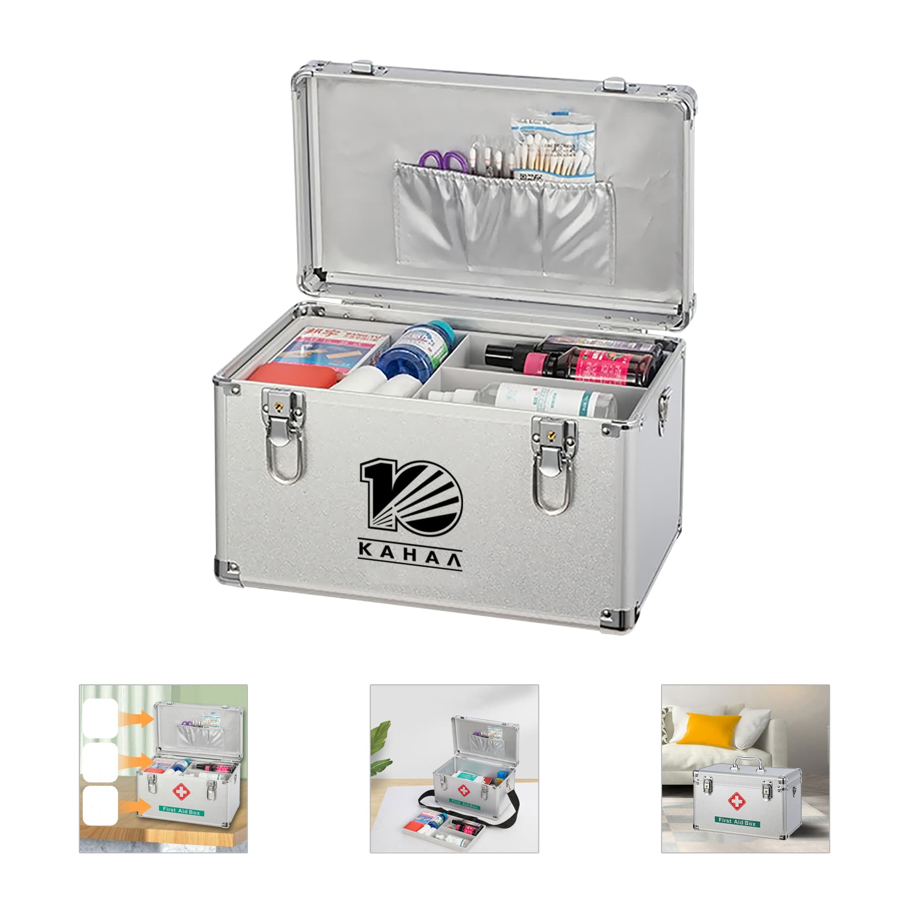 12" Aluminum First Aid Box