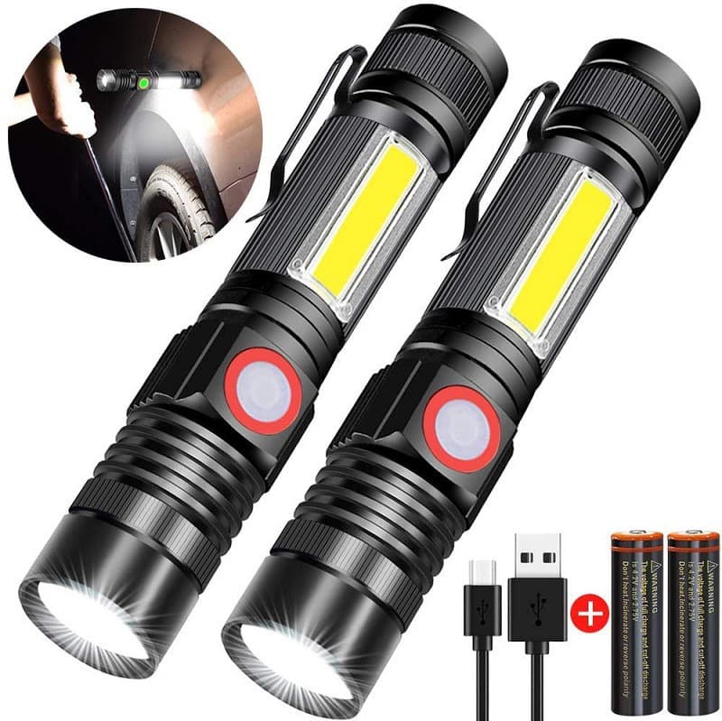 Rechargeable Magnetic Led Super Bright Tactical Flashlight