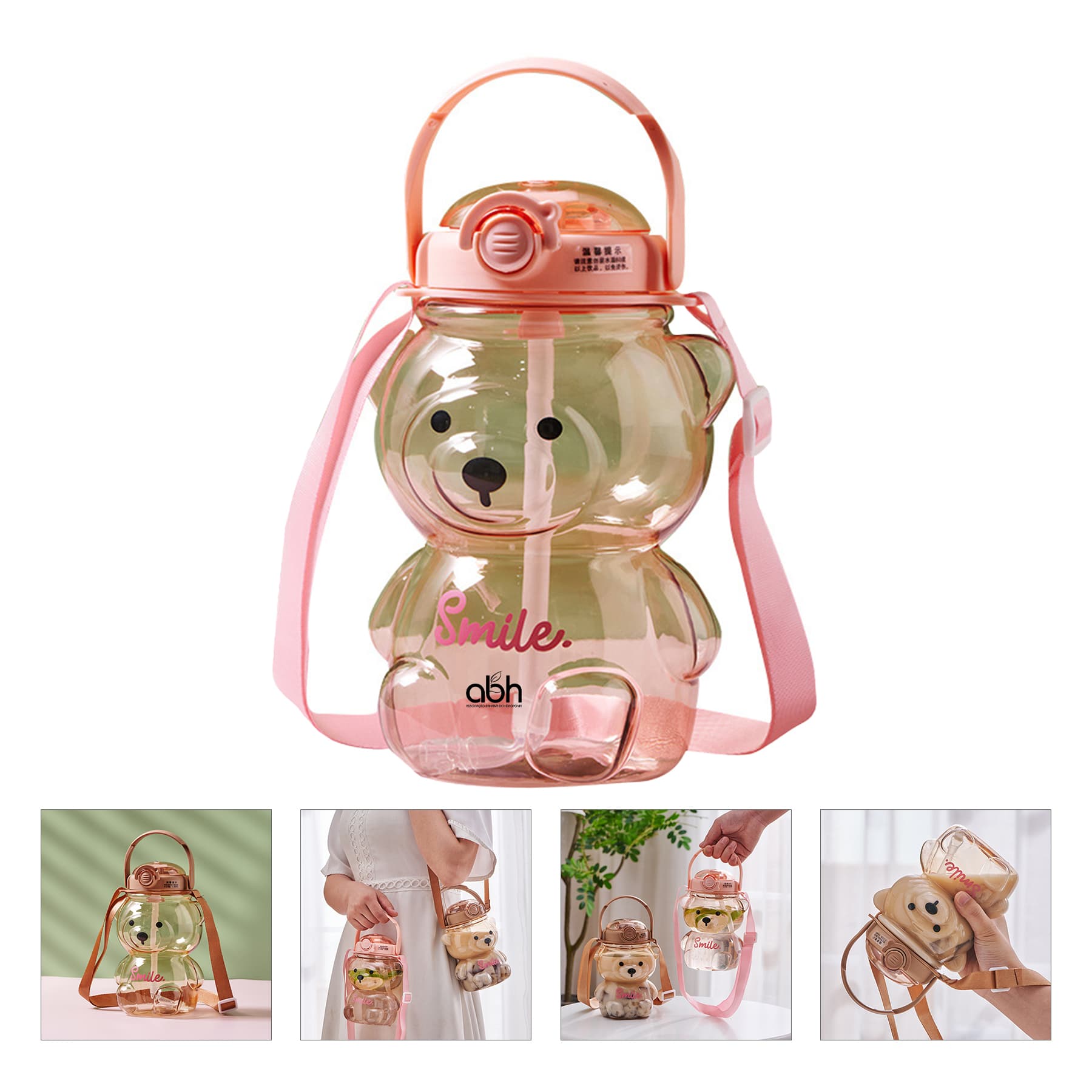 Large Capacity Bear Water Bottle
