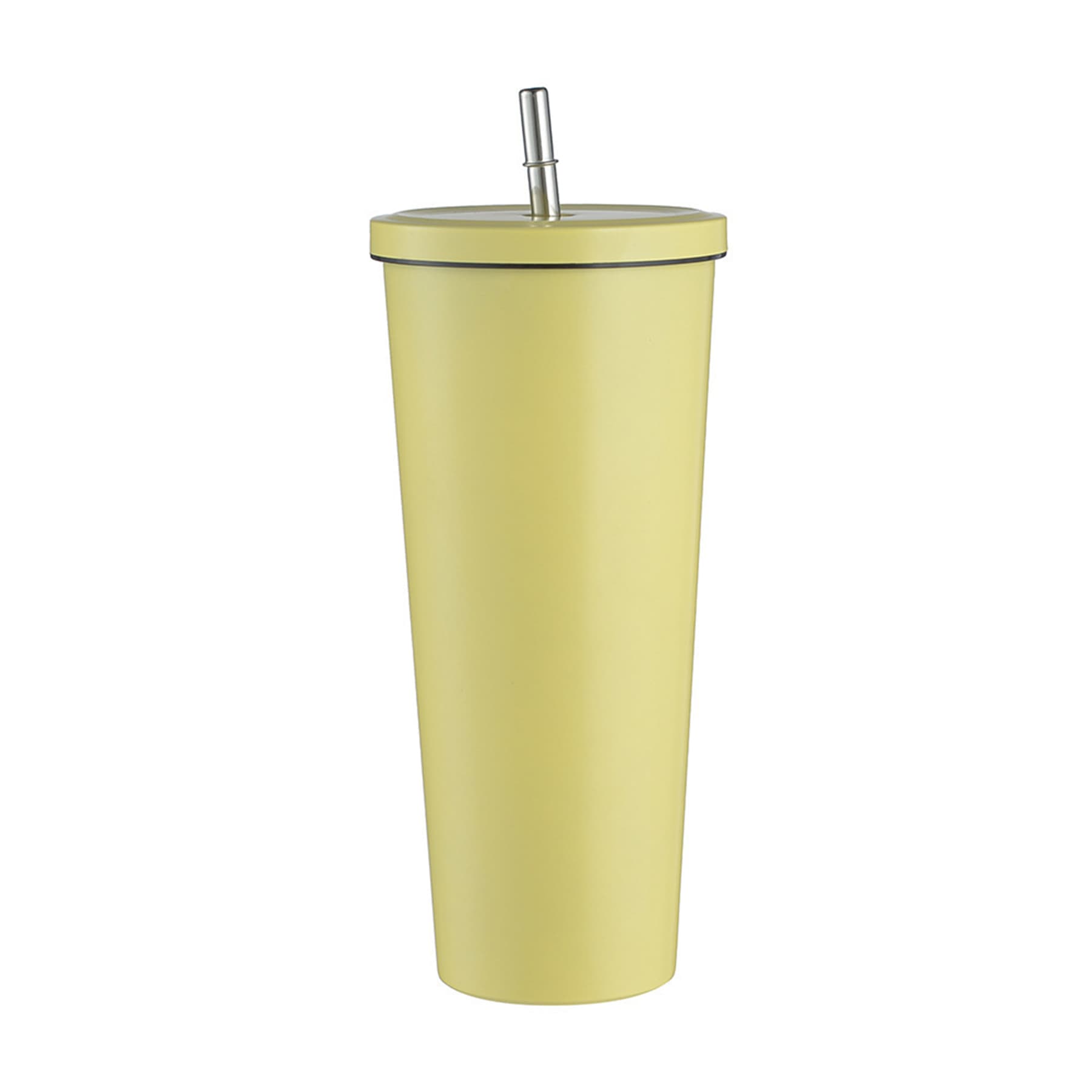 16oz Stainless Steel Vacuum Coffee Mug With Lid and Straw