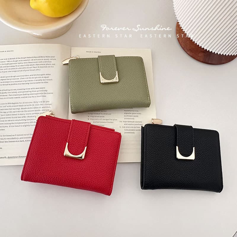 PU Stylish zippered coin purse