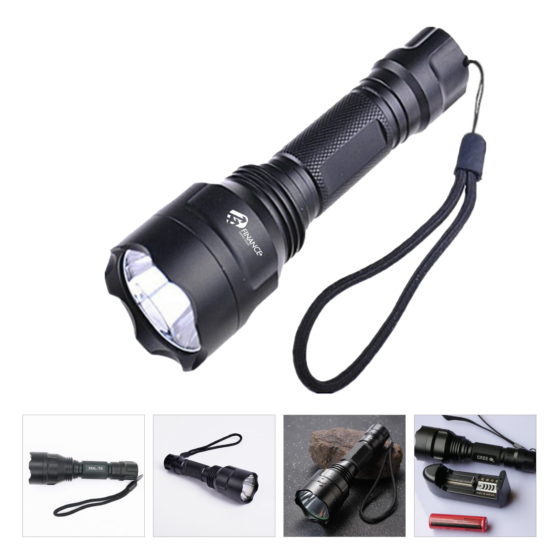 Ultra-bright long-range waterproof flashlight