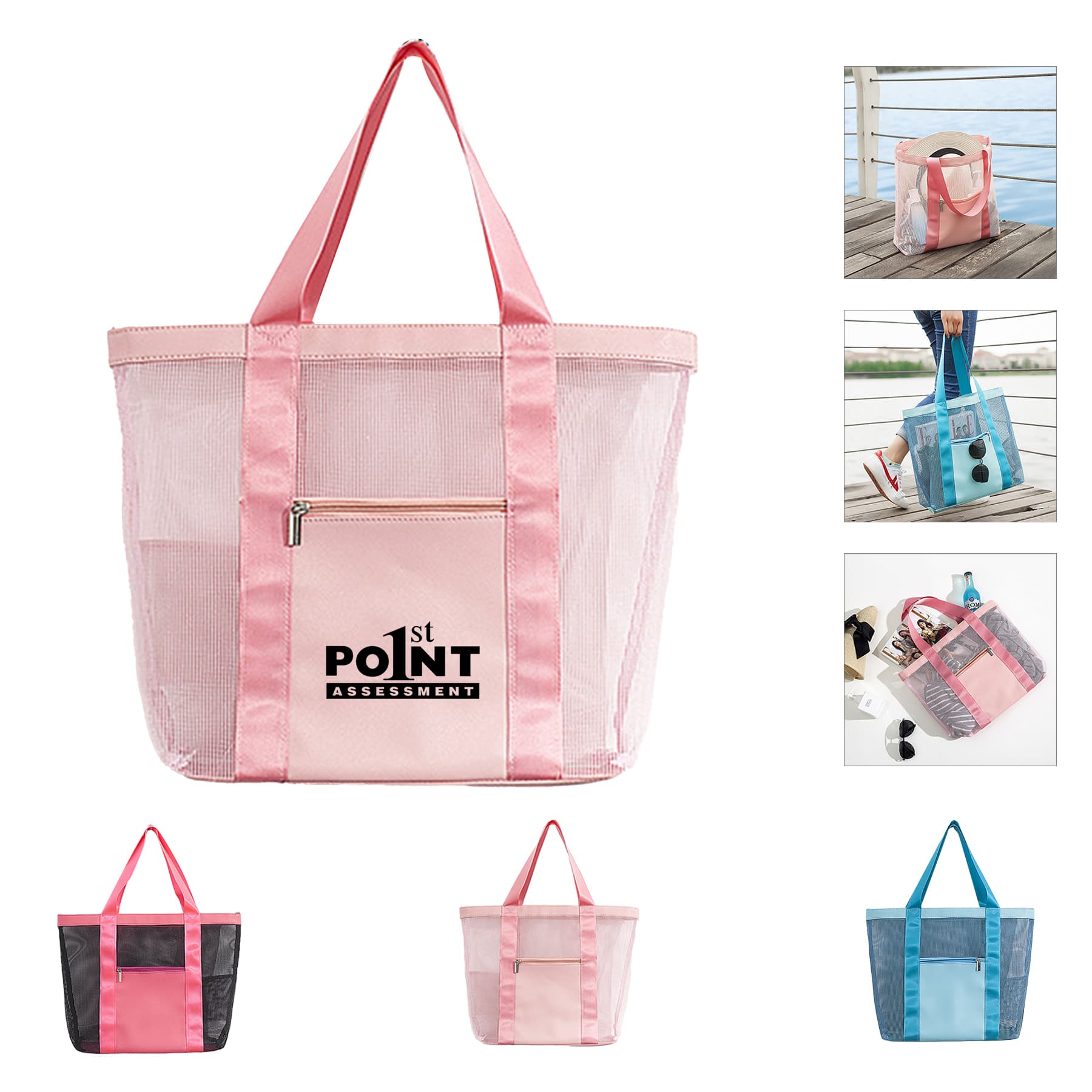 Beach Oversized Pool Mesh Tote Bag