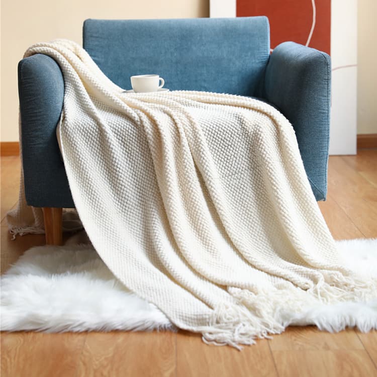 Soft Knit Woven Blanket