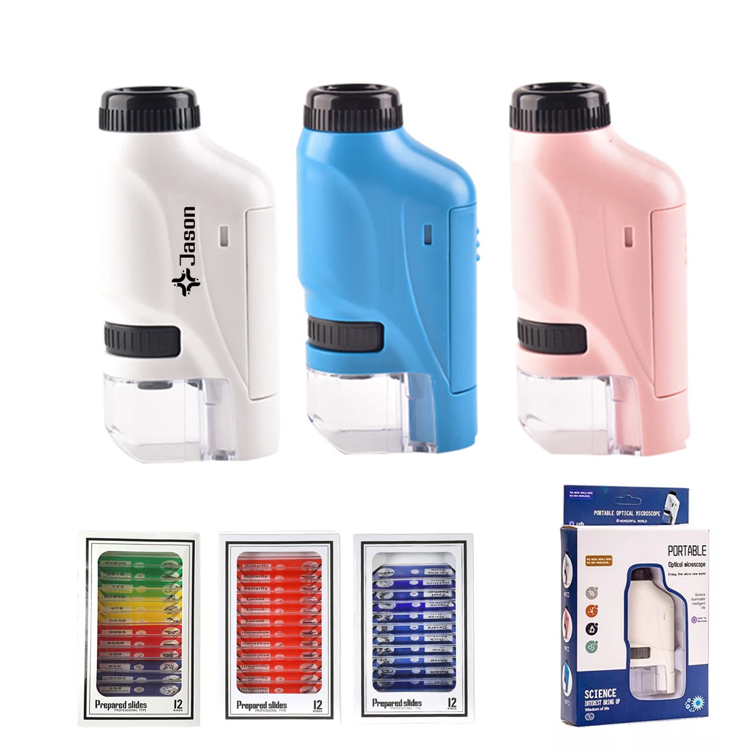 60X-120X Kids Portable Pocket Microscope