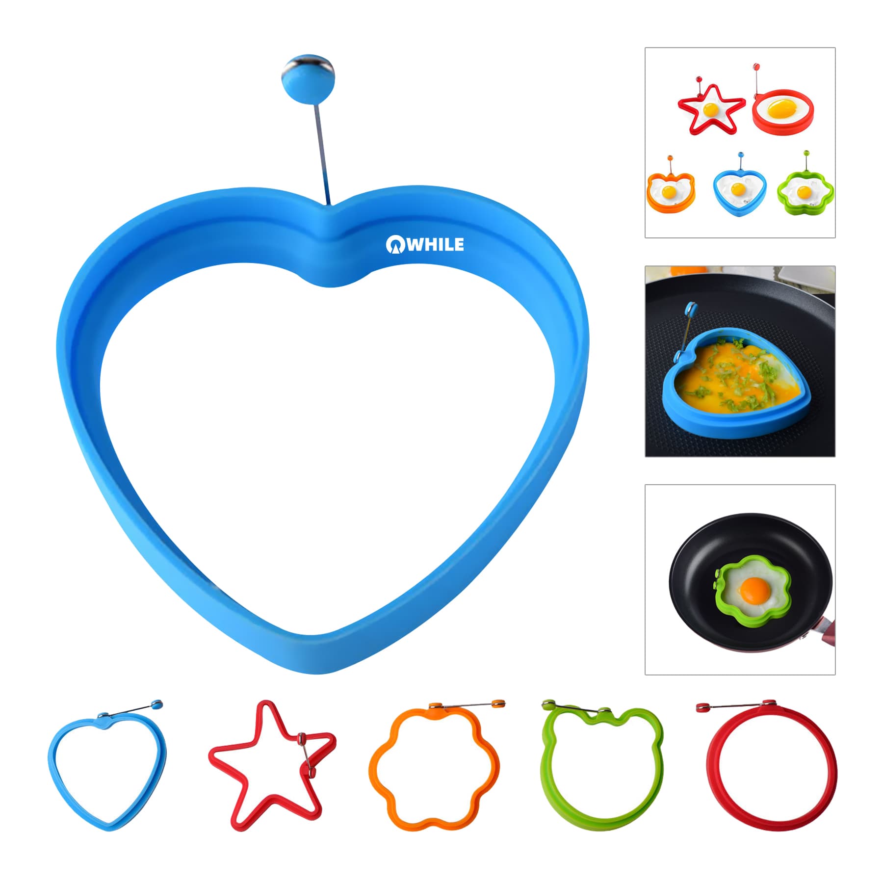 Silicone Round Pancake And Egg Rings