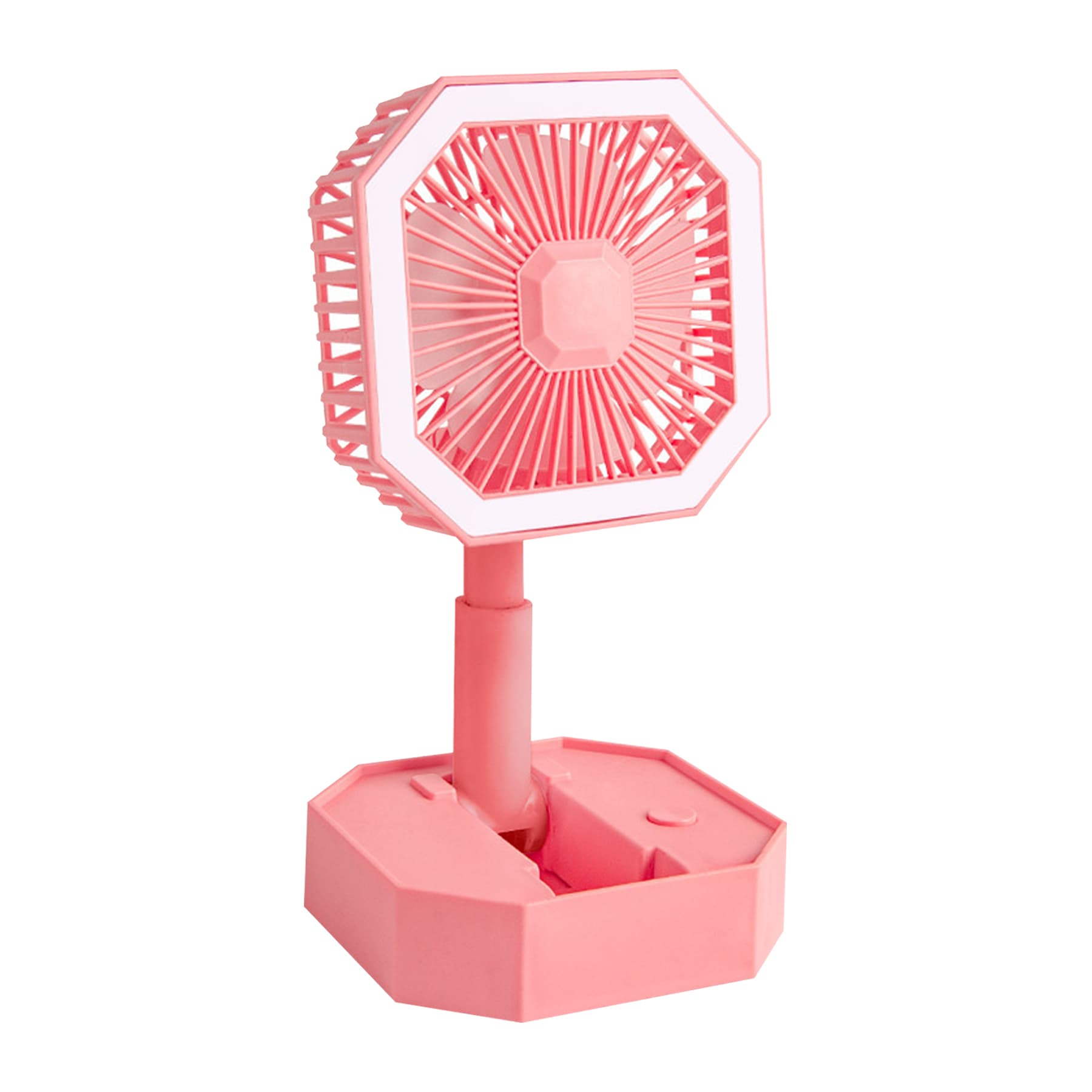 Portable Mini USB Fan with Fill Light & Touch Control