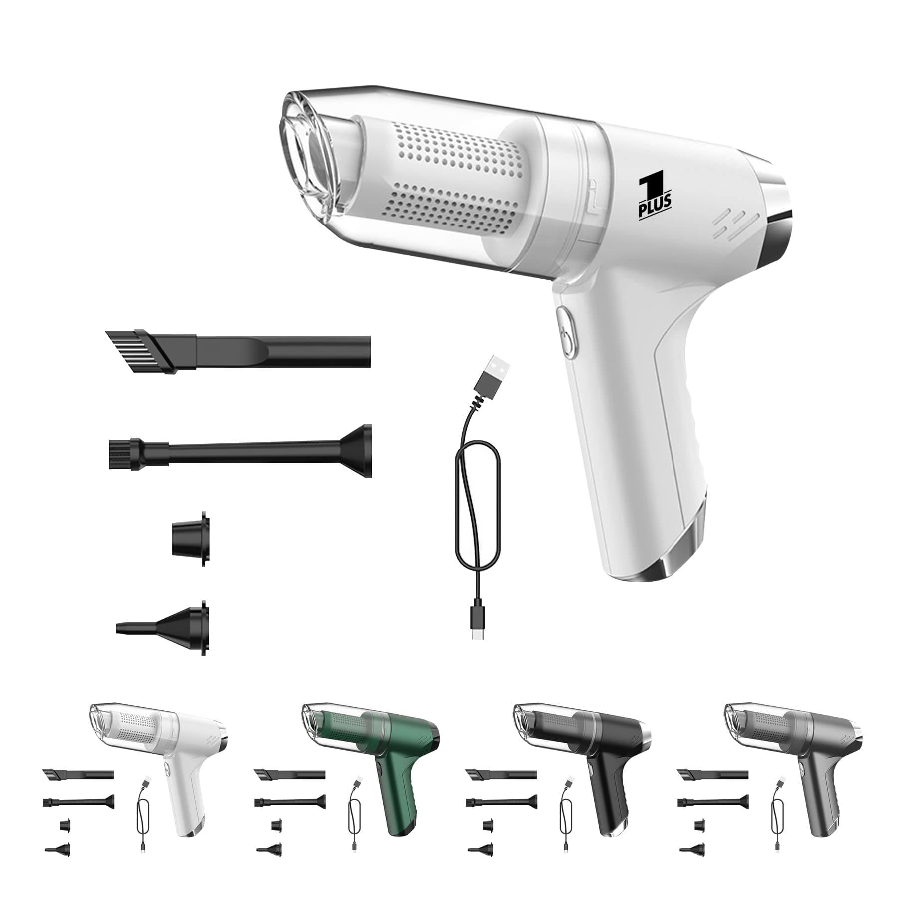3-In-1 Car Keyboard Wireless Handheld 9000PA Vacuum Cleaner
