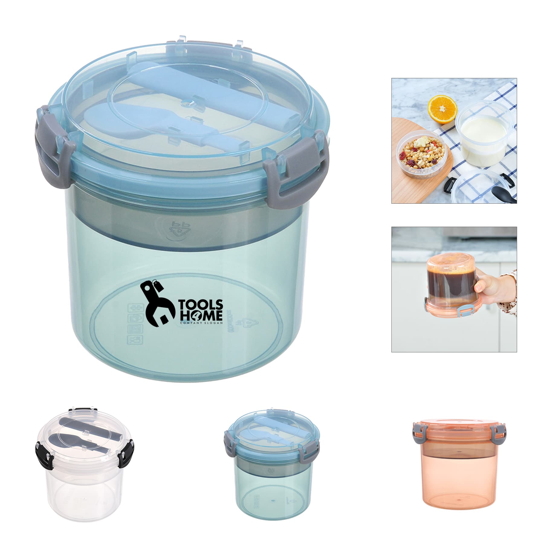 20Oz Overnight Oats Container With Lids