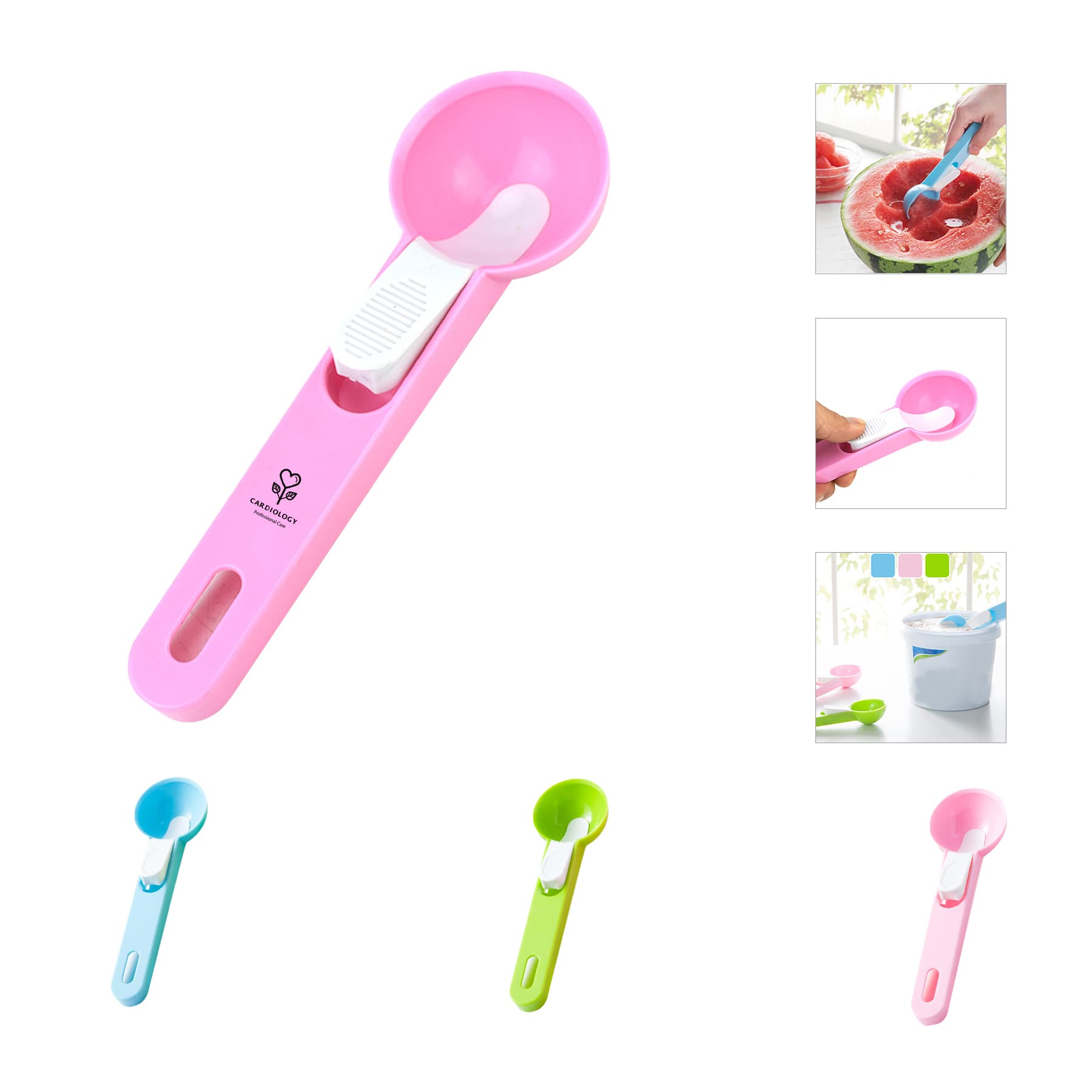 Plastic Ice Cream Scoop Stack