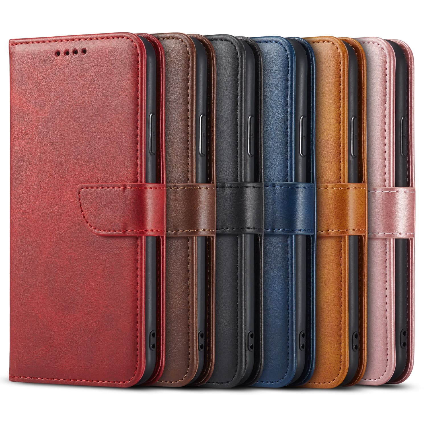 PU Strong Magnetic Phone Wallet Case with Card Holder