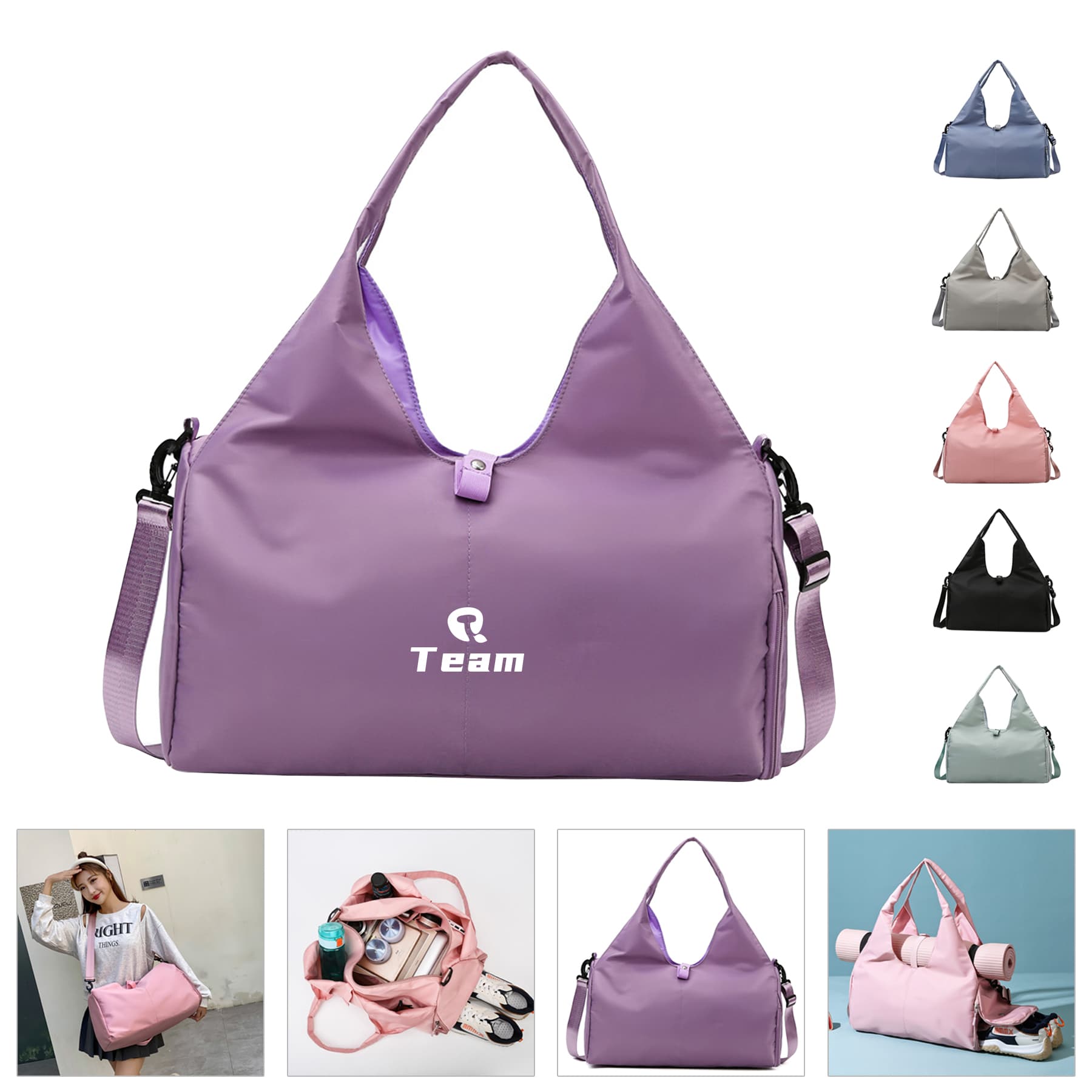 Cross-Border Simple Oxford Cloth Yoga Bag