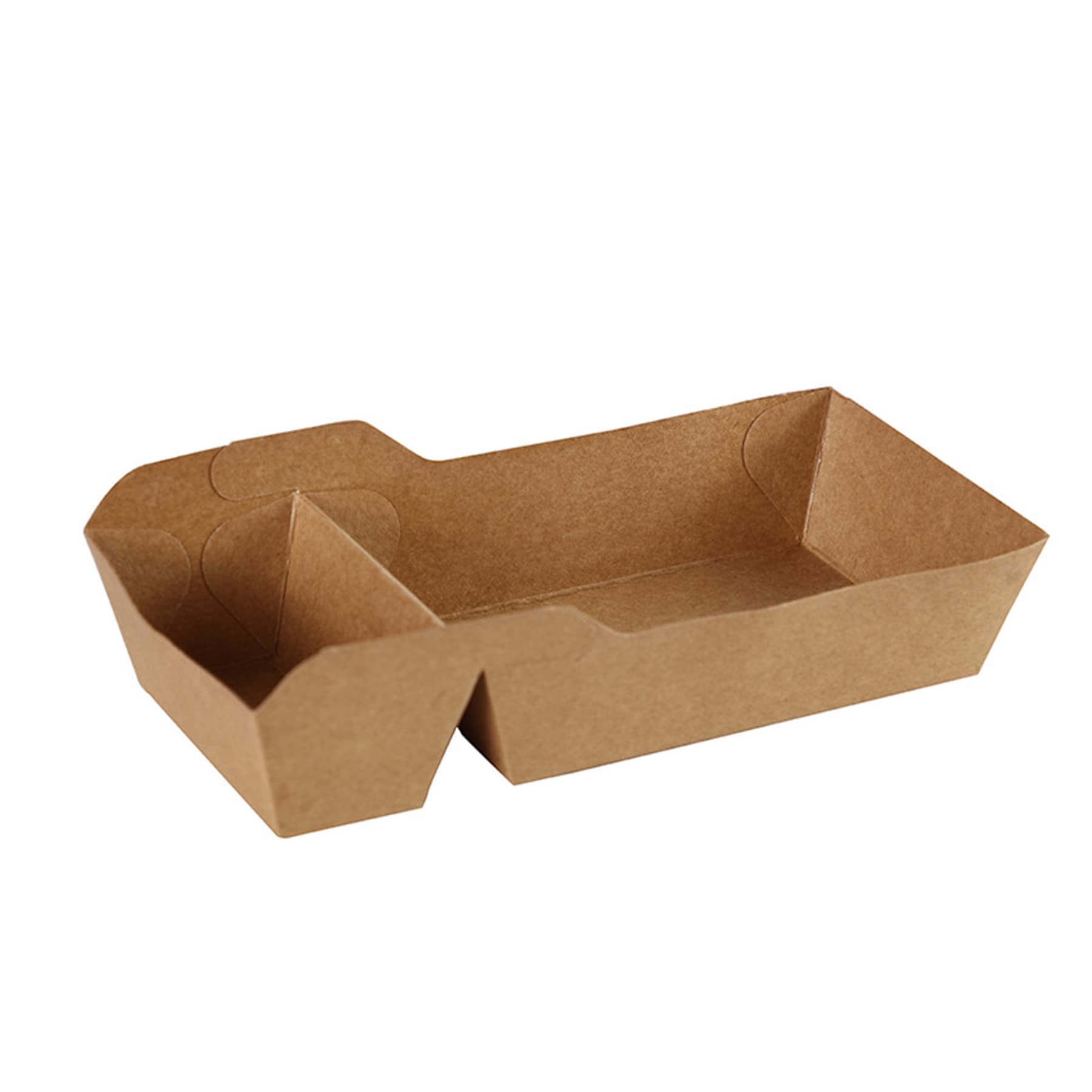 Leak-Proof Oil-Proof Double Compartment Lunch Tray