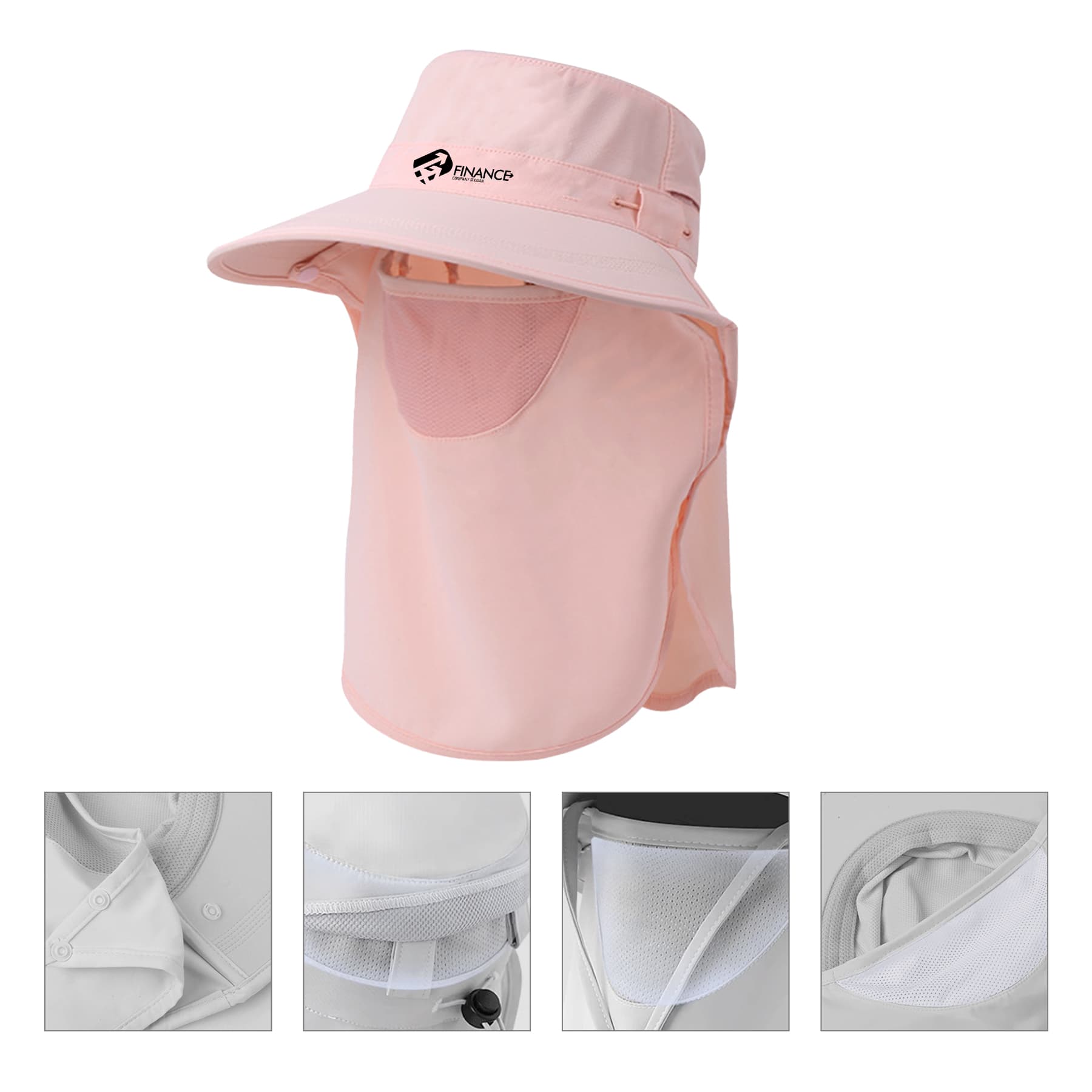 Foldable Fishing Hat with Removable Face Mask